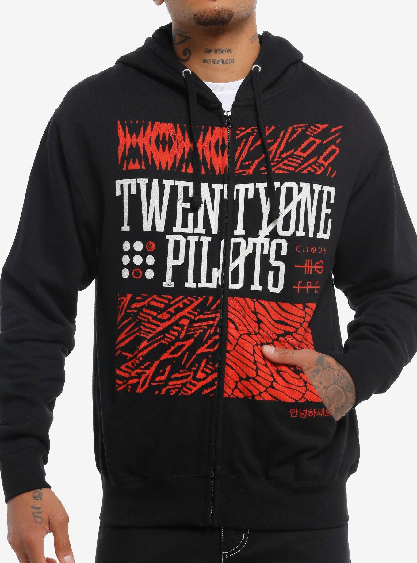Twenty One Pilots Blurryface Symbols Hoodie, , hi-res