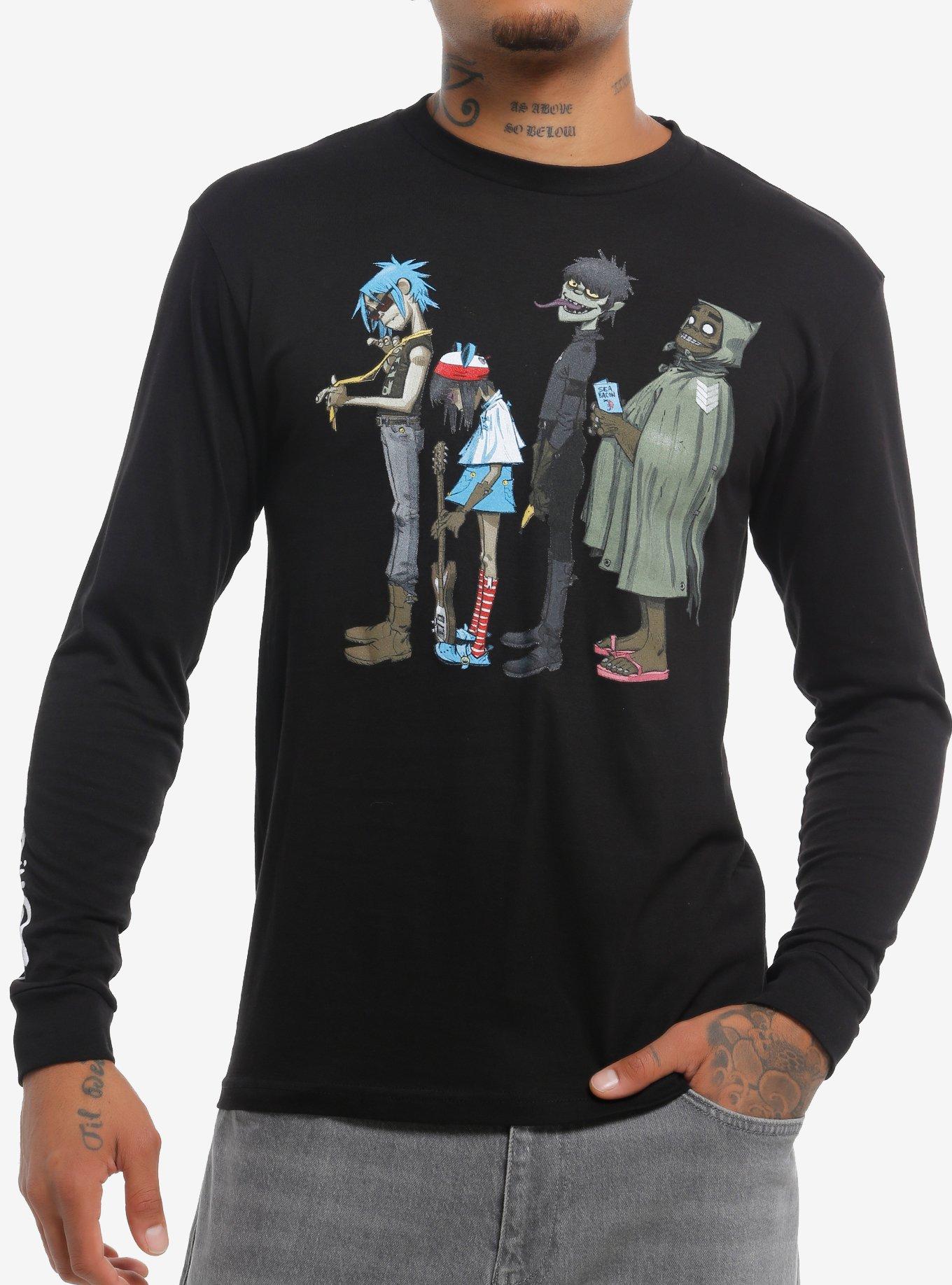 （アメリカ）ヴィンテージ GORILLAZ長袖バンドTシャツ Gorillaz Member Lineup Long-Sleeve T-Shirt | Hot Topic