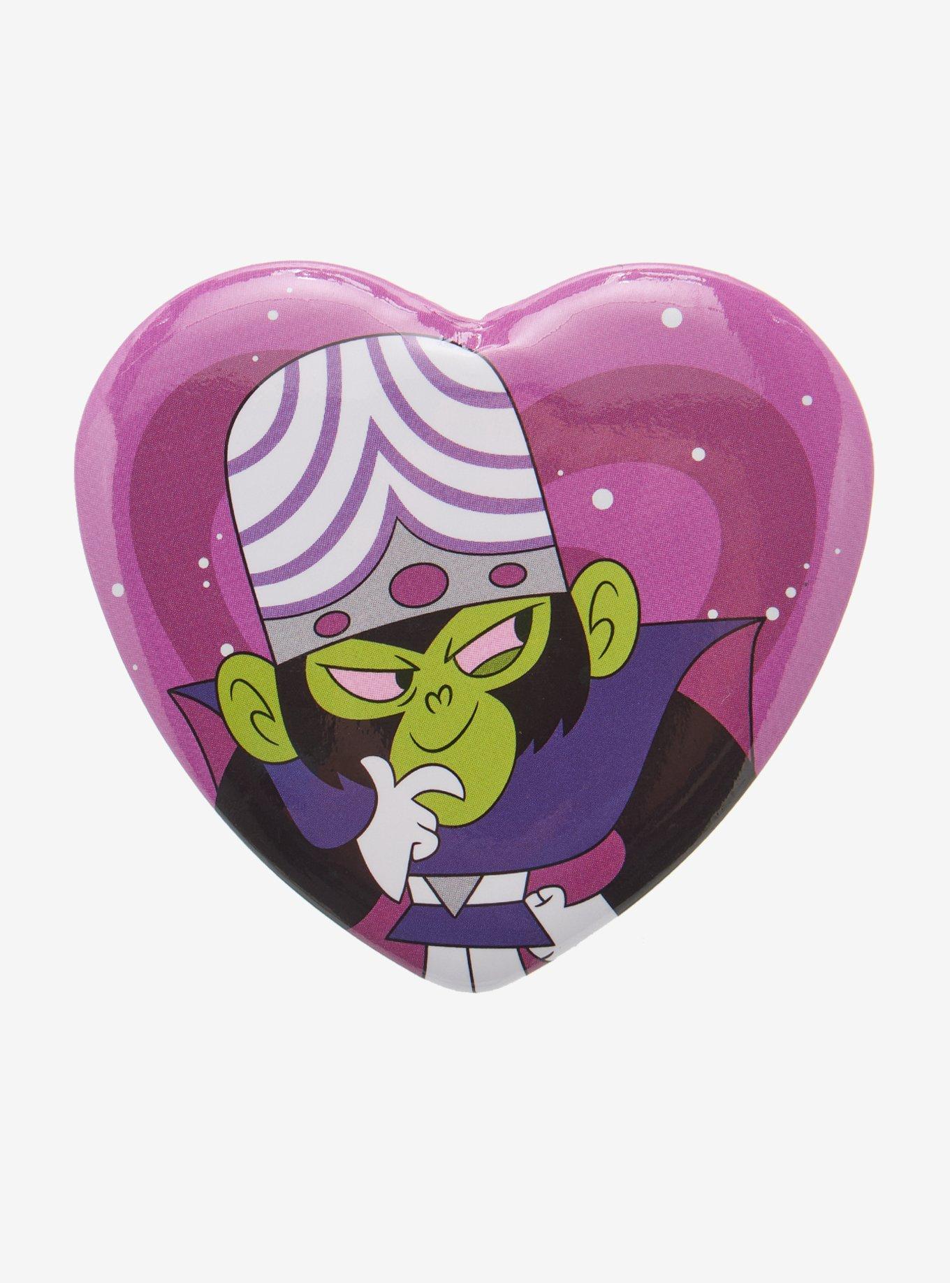 The Powerpuff Girls Mojo Jojo Heart Button, , hi-res