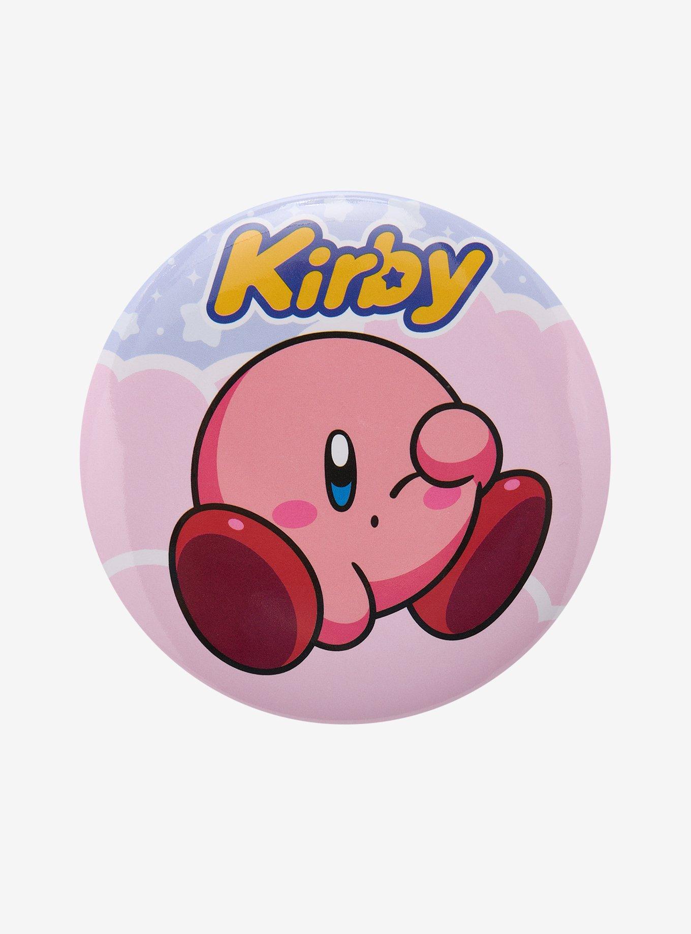 Kirby Star Cloud 3 Inch Button, , hi-res