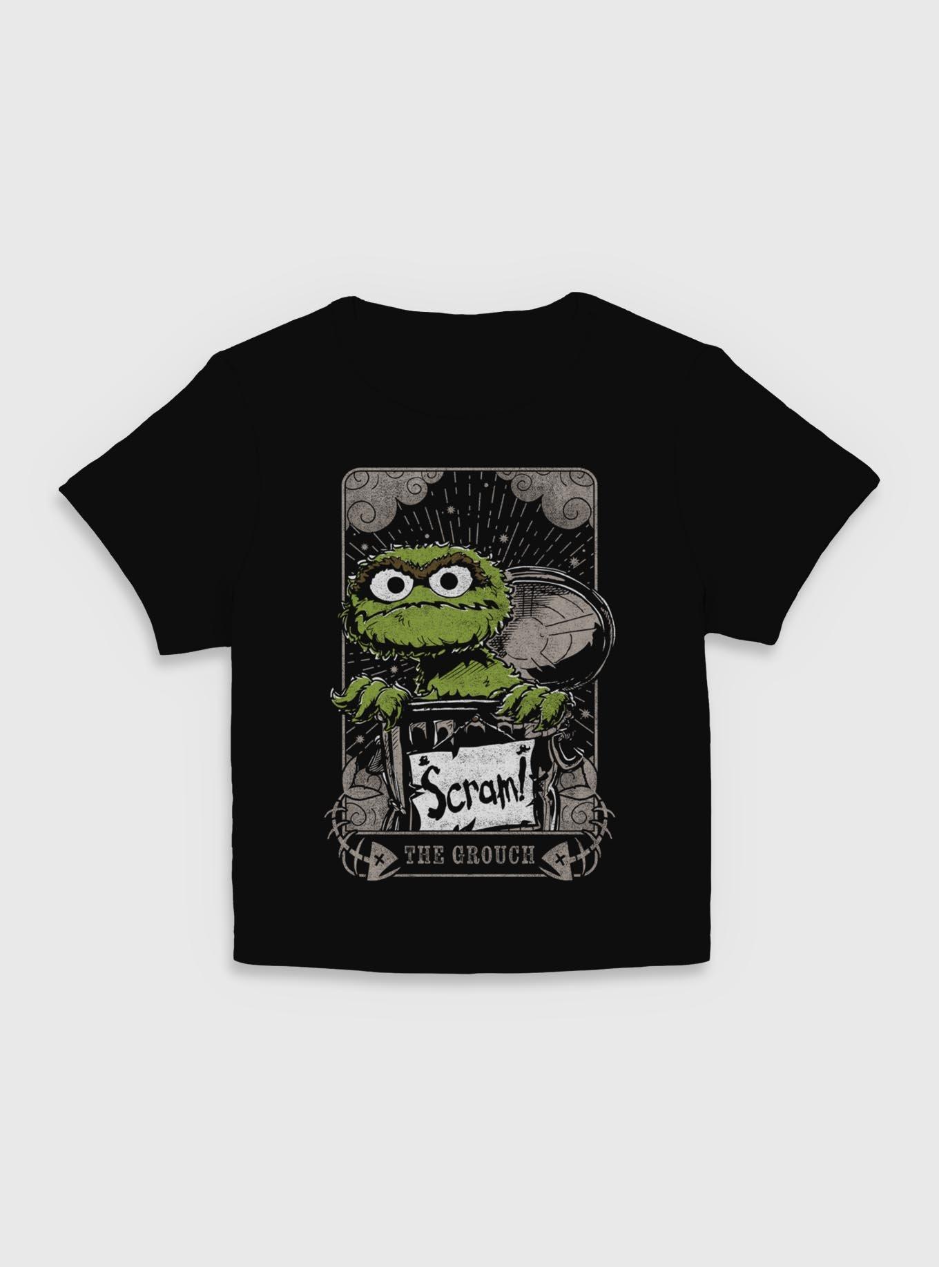 Sesame Street The Grouch Tarot Girls Baby T-Shirt, BLACK, hi-res