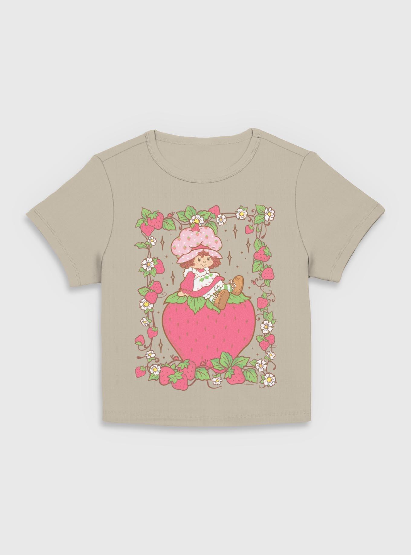 Strawberry Shortcake Strawberry Pose Girls Baby T-Shirt, PLAZTAUPE, hi-res