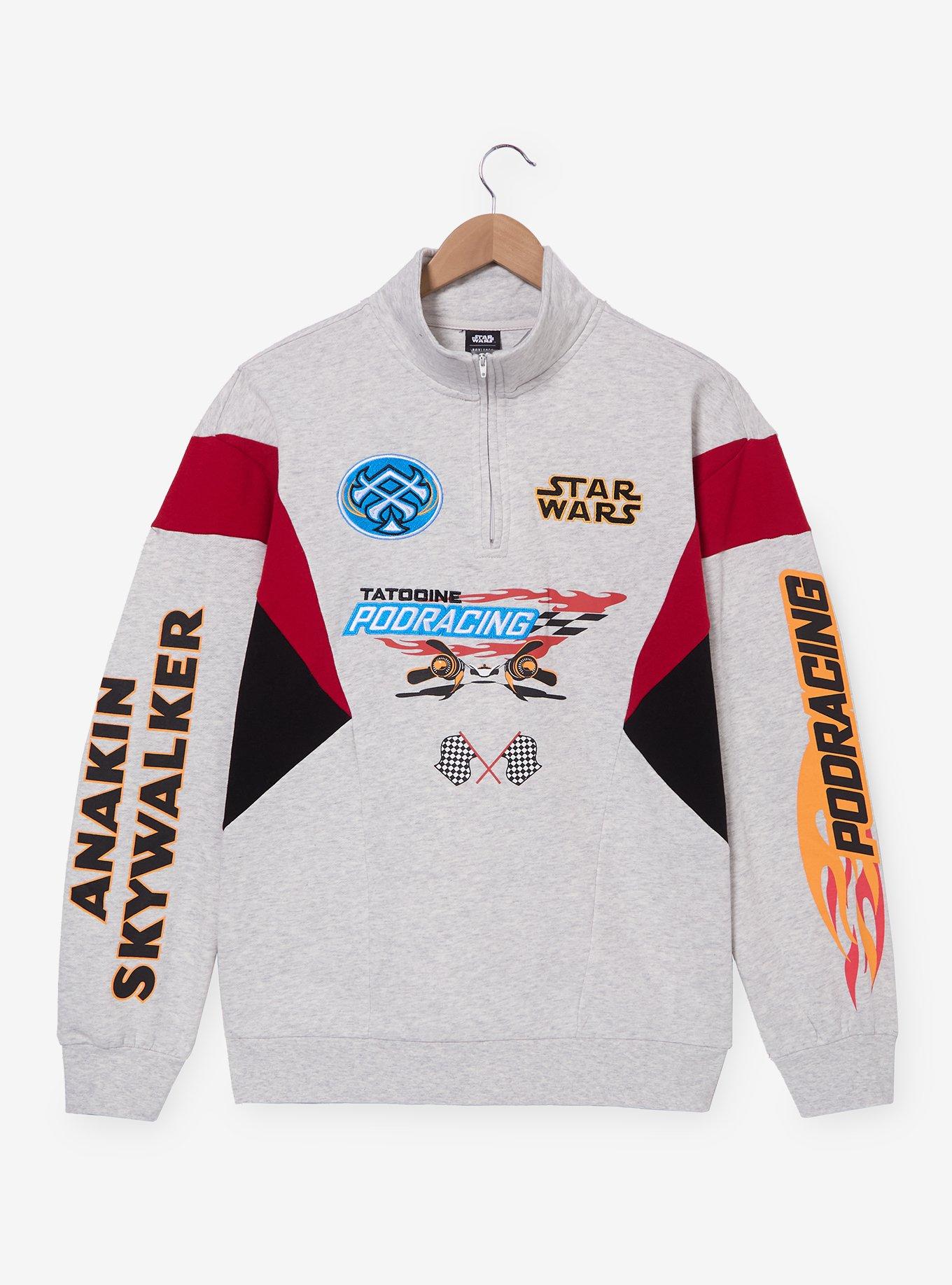 Star Wars Tatooine Podracing Quarter Zip Crewneck - BoxLunch Exclusive, , hi-res
