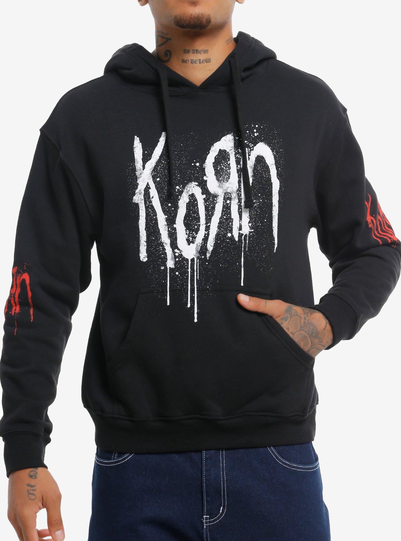 Korn Still A Freak Drip Text Hoodie, , hi-res