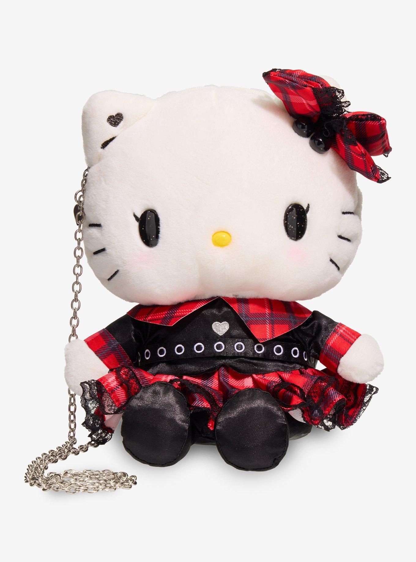 Sanrio Japan Originals Hello Kitty Plaid Plush Crossbody Bag, , hi-res