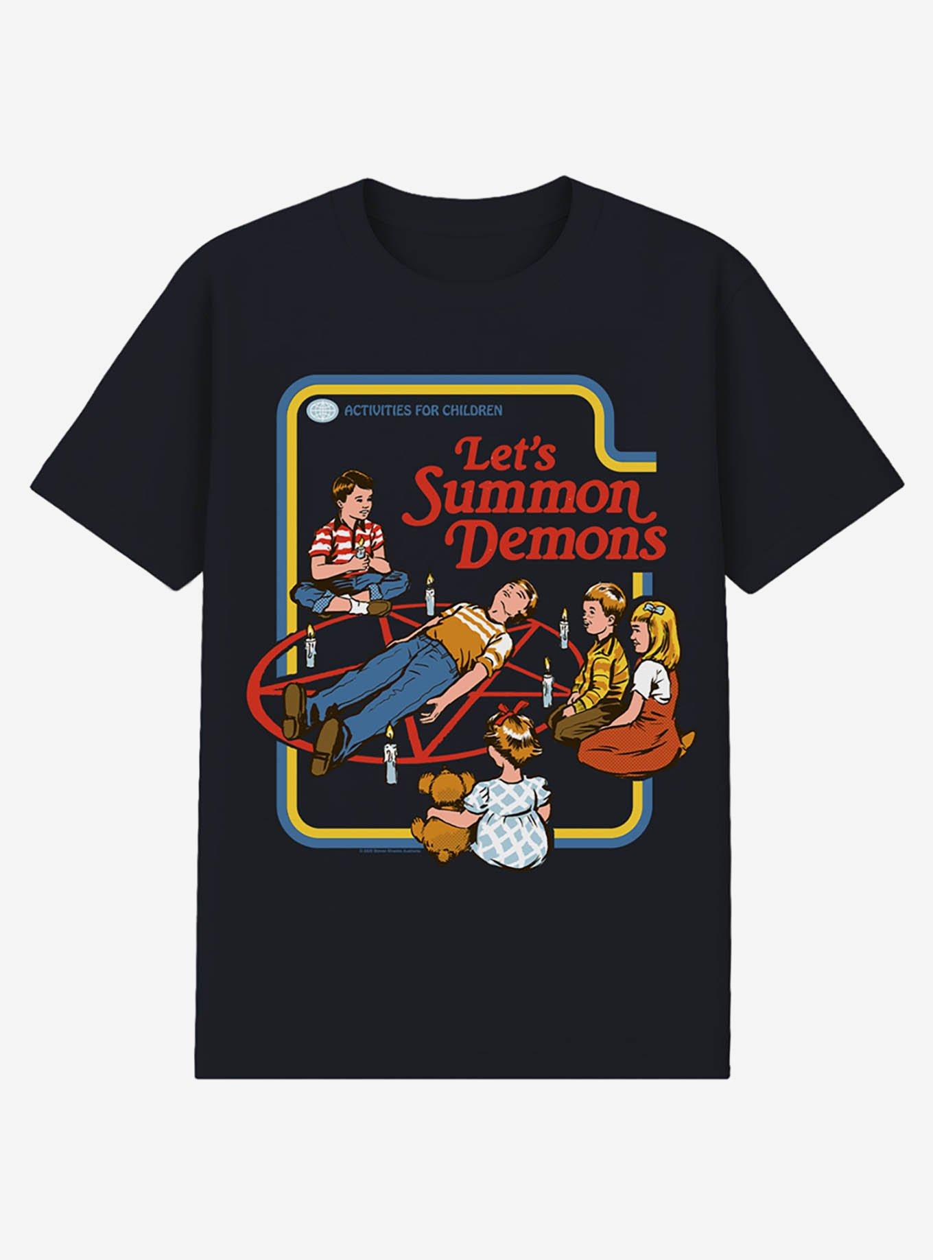 Steven Rhodes Let's Summon Demons Black T-Shirt, , hi-res