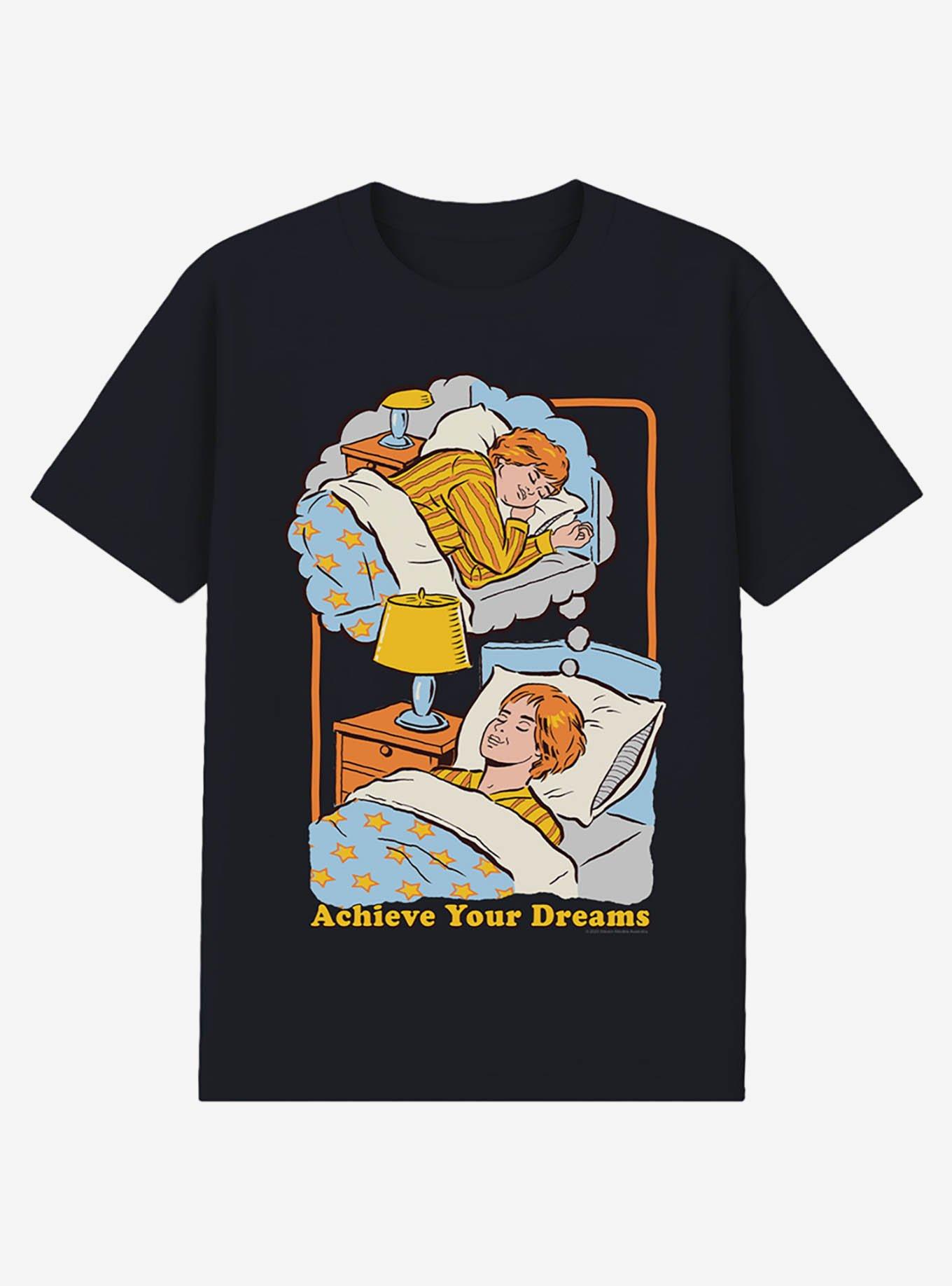 Steven Rhodes Achieve Your Dreams Black T-Shirt, , hi-res