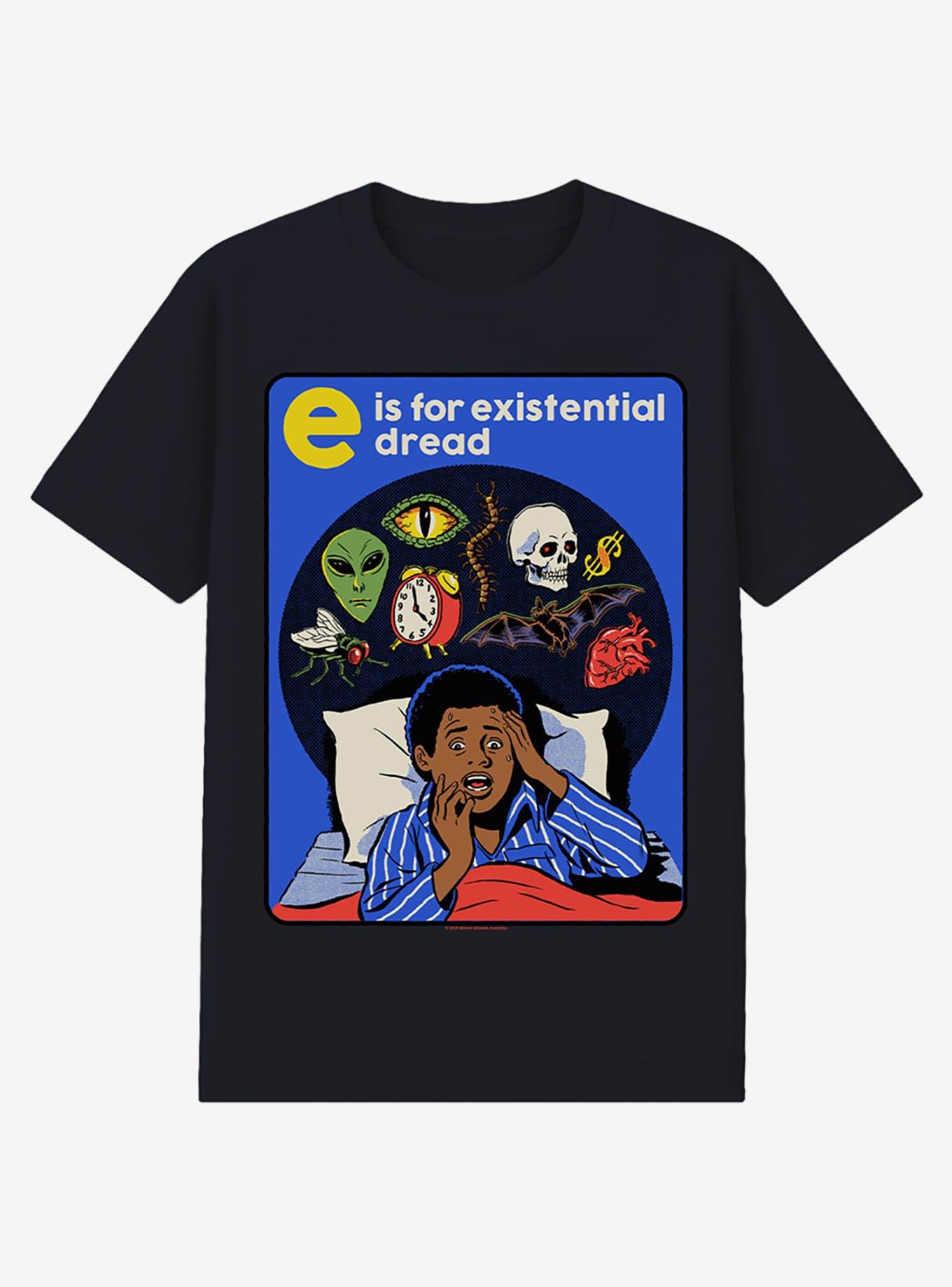 Steven Rhodes Existential Dread Black T-Shirt, , hi-res