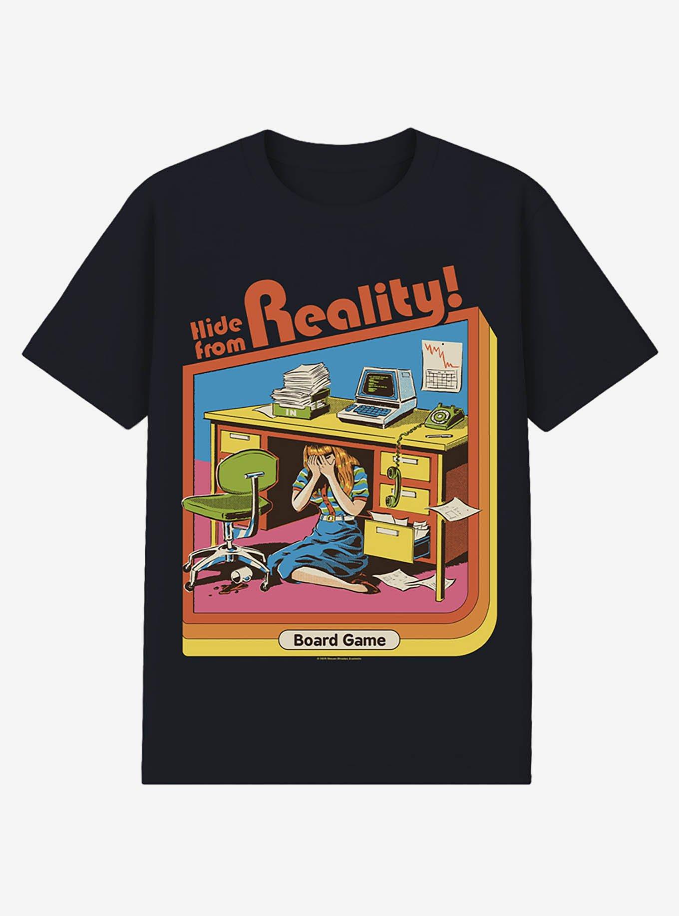 Steven Rhodes Hide From Reality Black T-Shirt, , hi-res