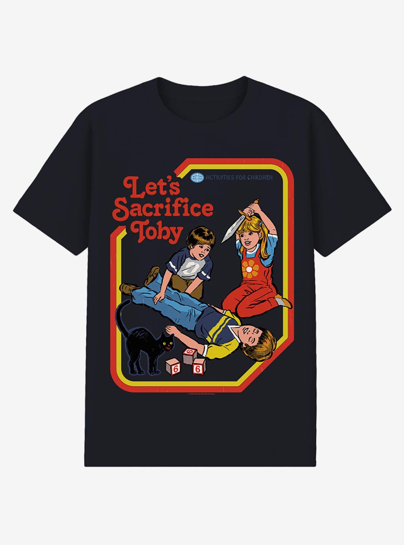 Steven Rhodes Let's Sacrifice Toby Black T-Shirt | BoxLunch