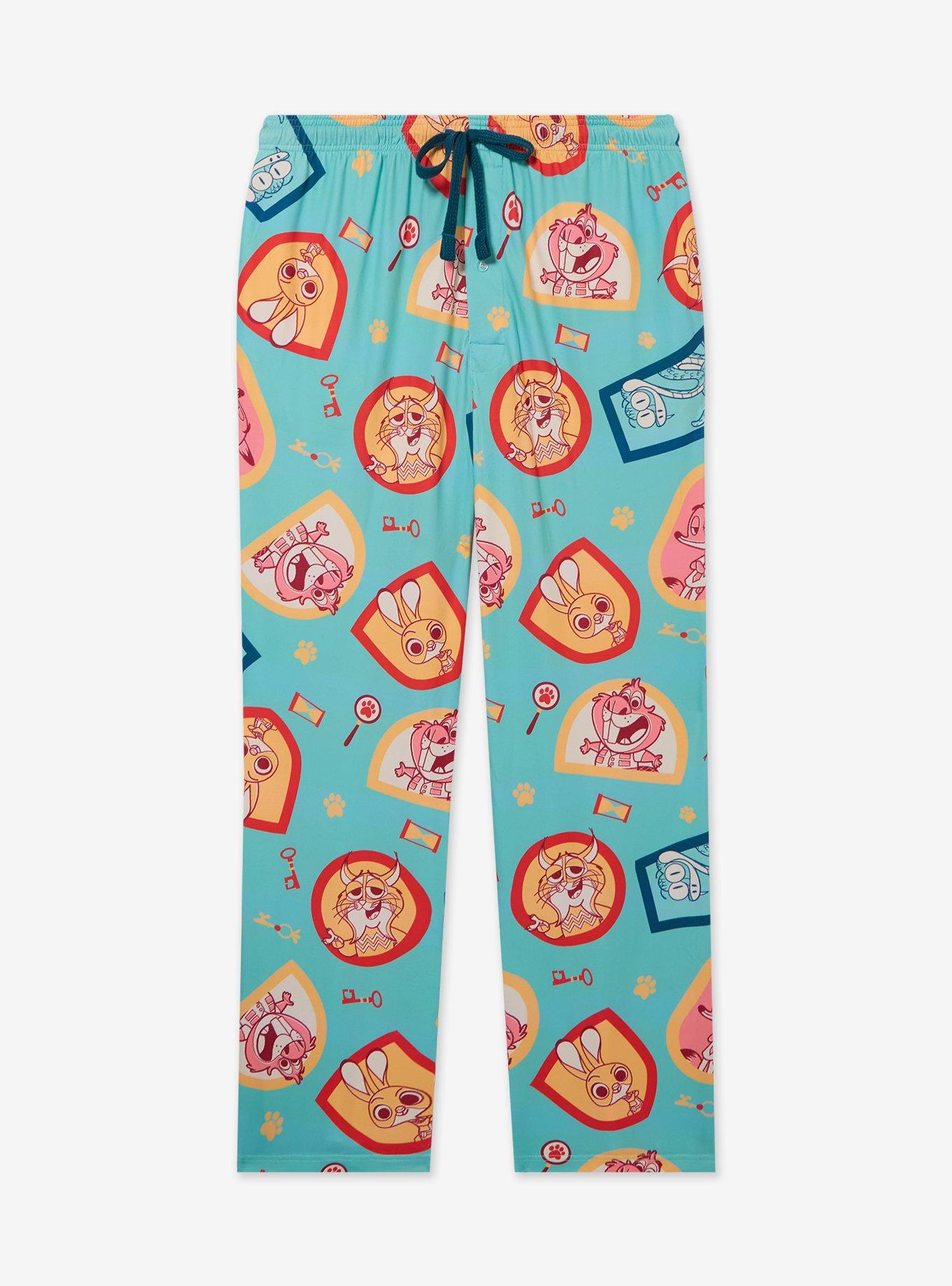 Disney Pixar Zootopia 2 Badges Allover Print Sleep Pants, , hi-res