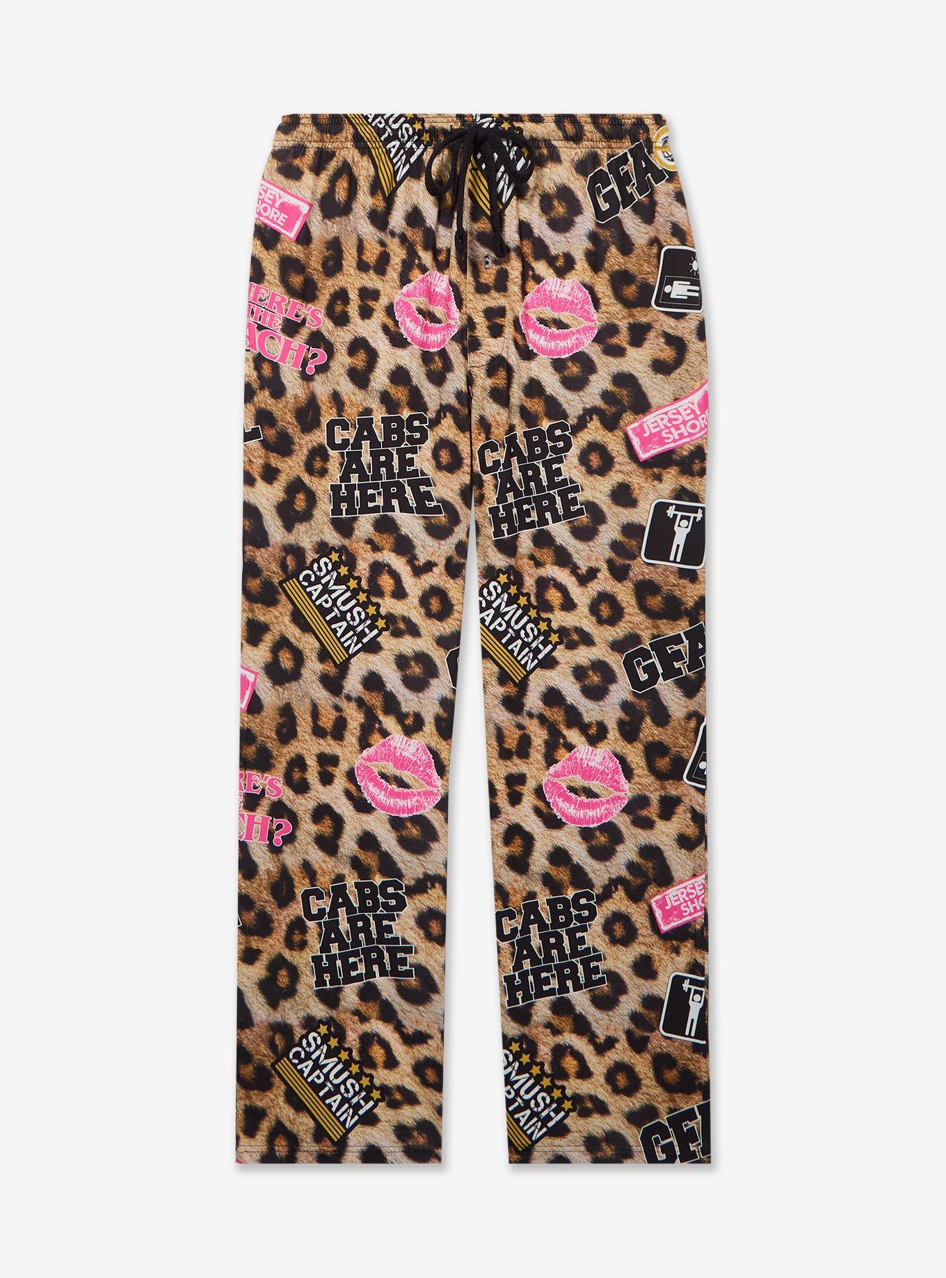 Jersey Shore Leopard Print Icons Sleep Pants - BoxLunch Exclusive, , hi-res