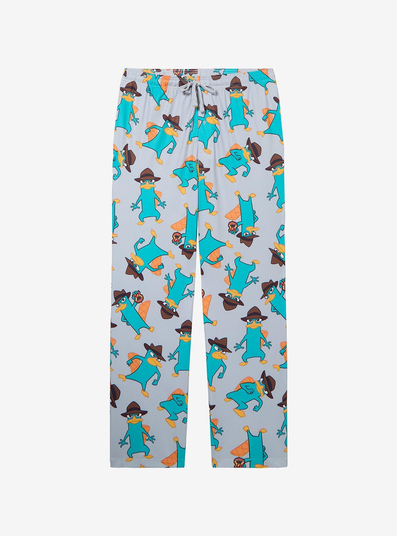 Disney Phineas and Ferb Perry the Platypus Allover Print Sleep Pants, , hi-res