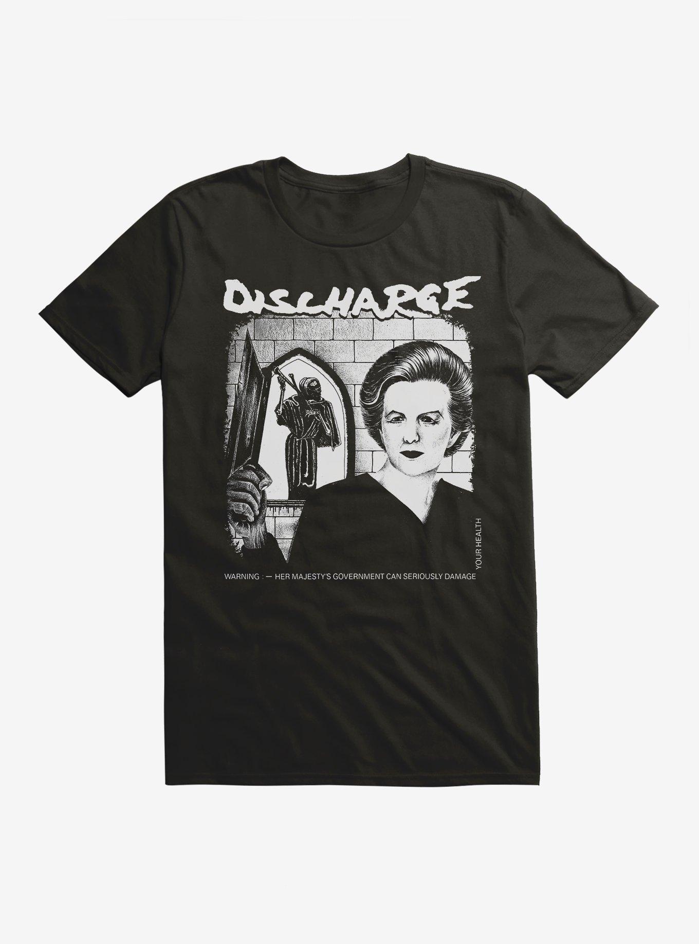 Discharge Her Majesty's Government T-Shirt, , hi-res