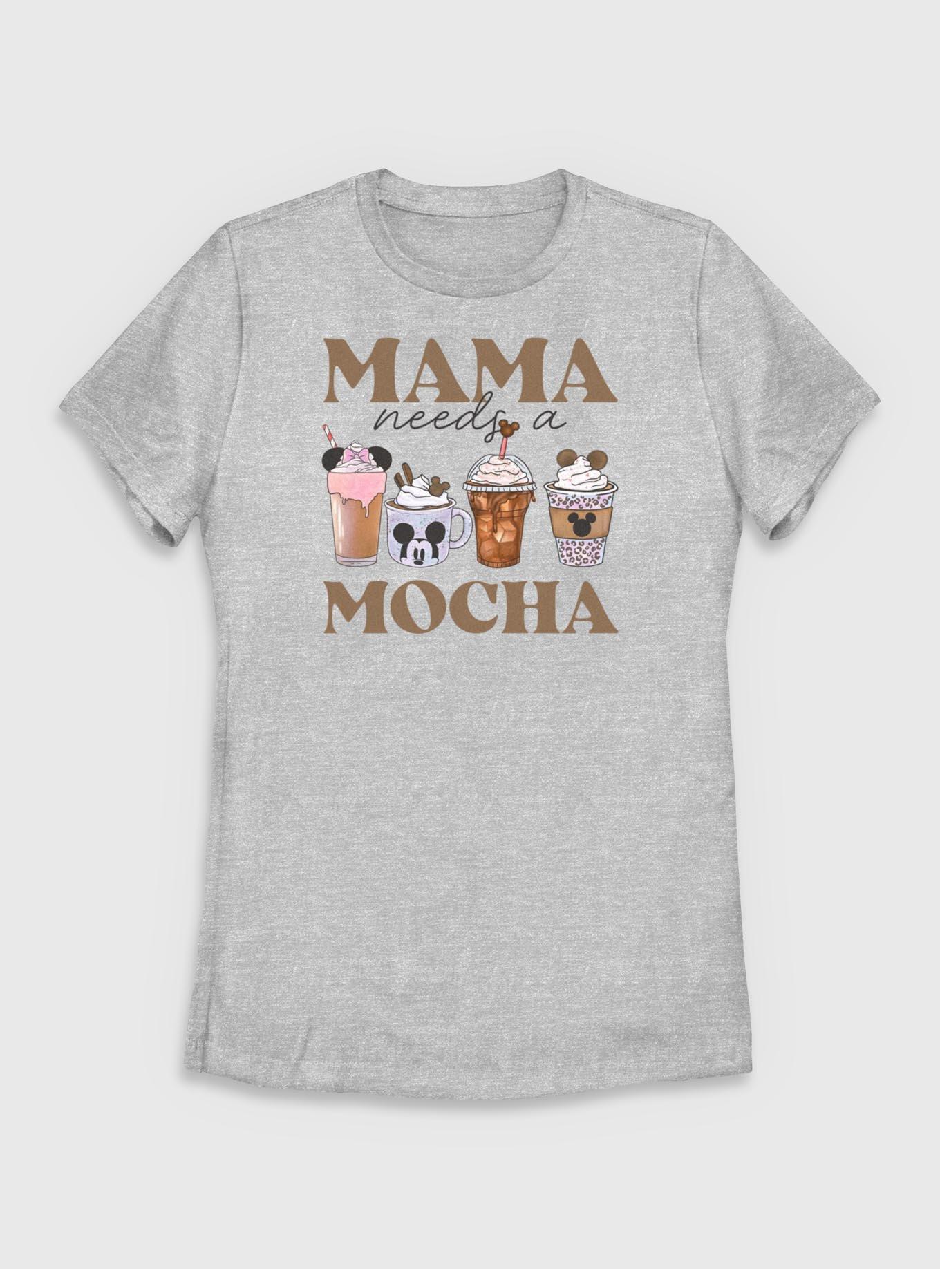 Disney Mickey Mouse Mama Needs A Mocha Womens T-Shirt, , hi-res