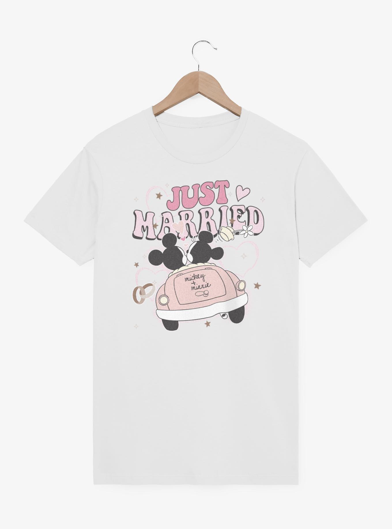 Disney Mickey Mouse & Minnie Mouse Just Married T-Shirt, , hi-res