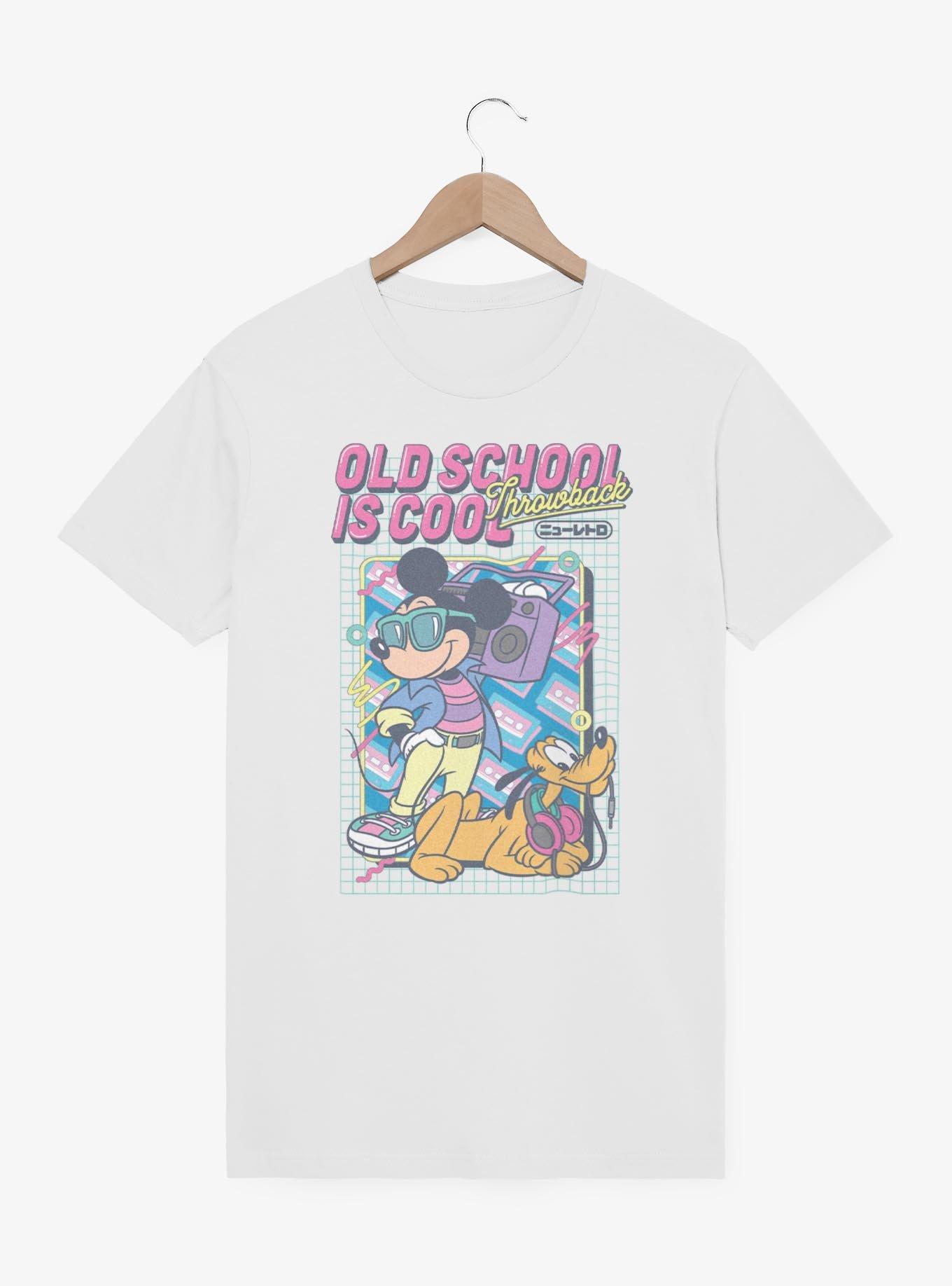 Disney Mickey Mouse & Pluto Old School Is Cool T-Shirt, , hi-res