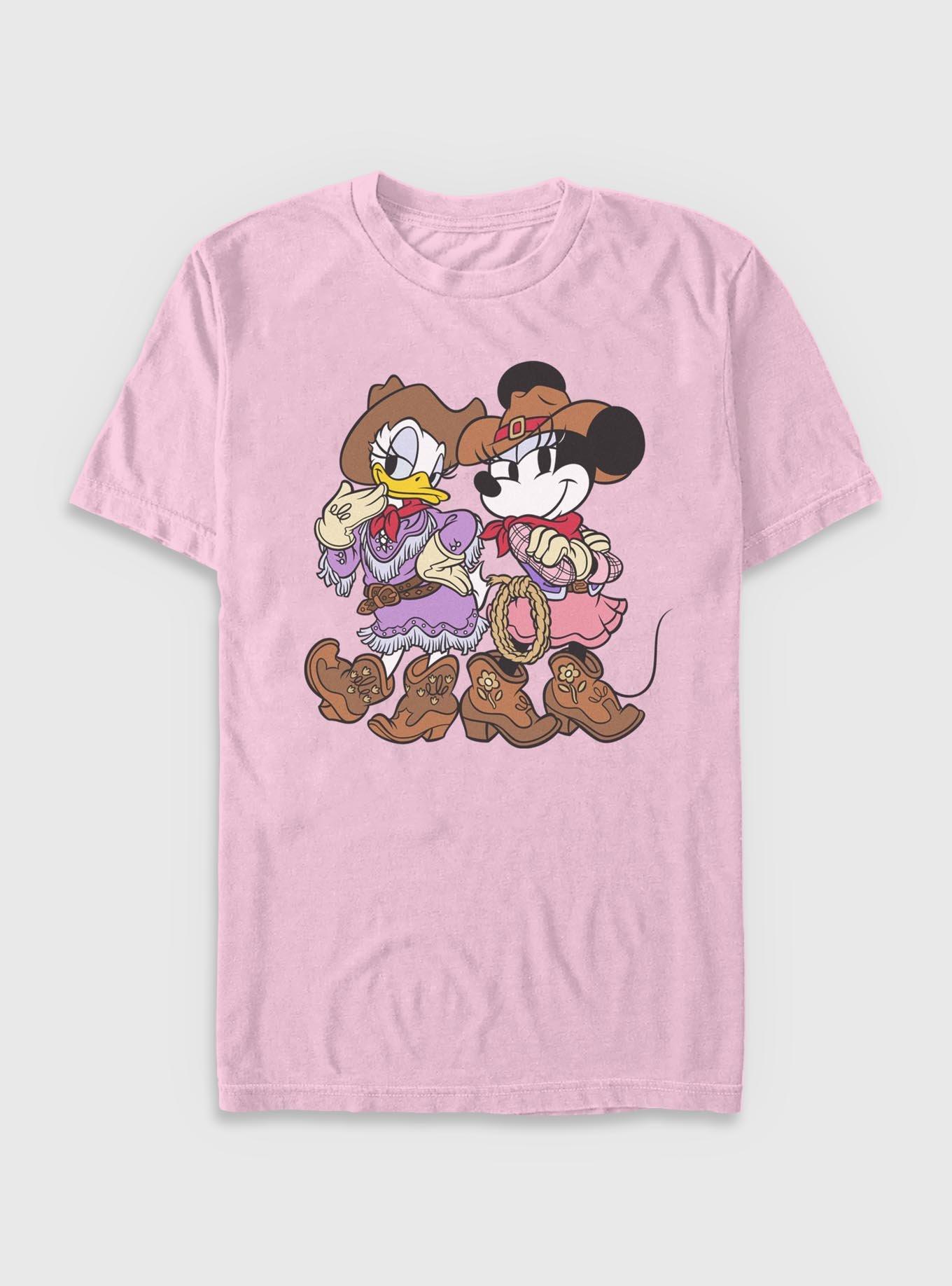 Disney Mickey Mouse Daisy And Minnie Cowgirls Garment Dye T-Shirt, , hi-res