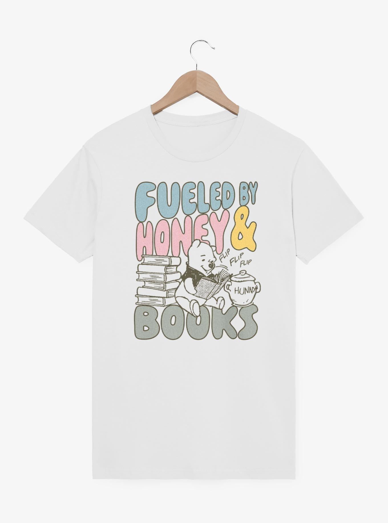 Disney Winnie The Pooh Fueled By Honey And Books T-Shirt, , hi-res