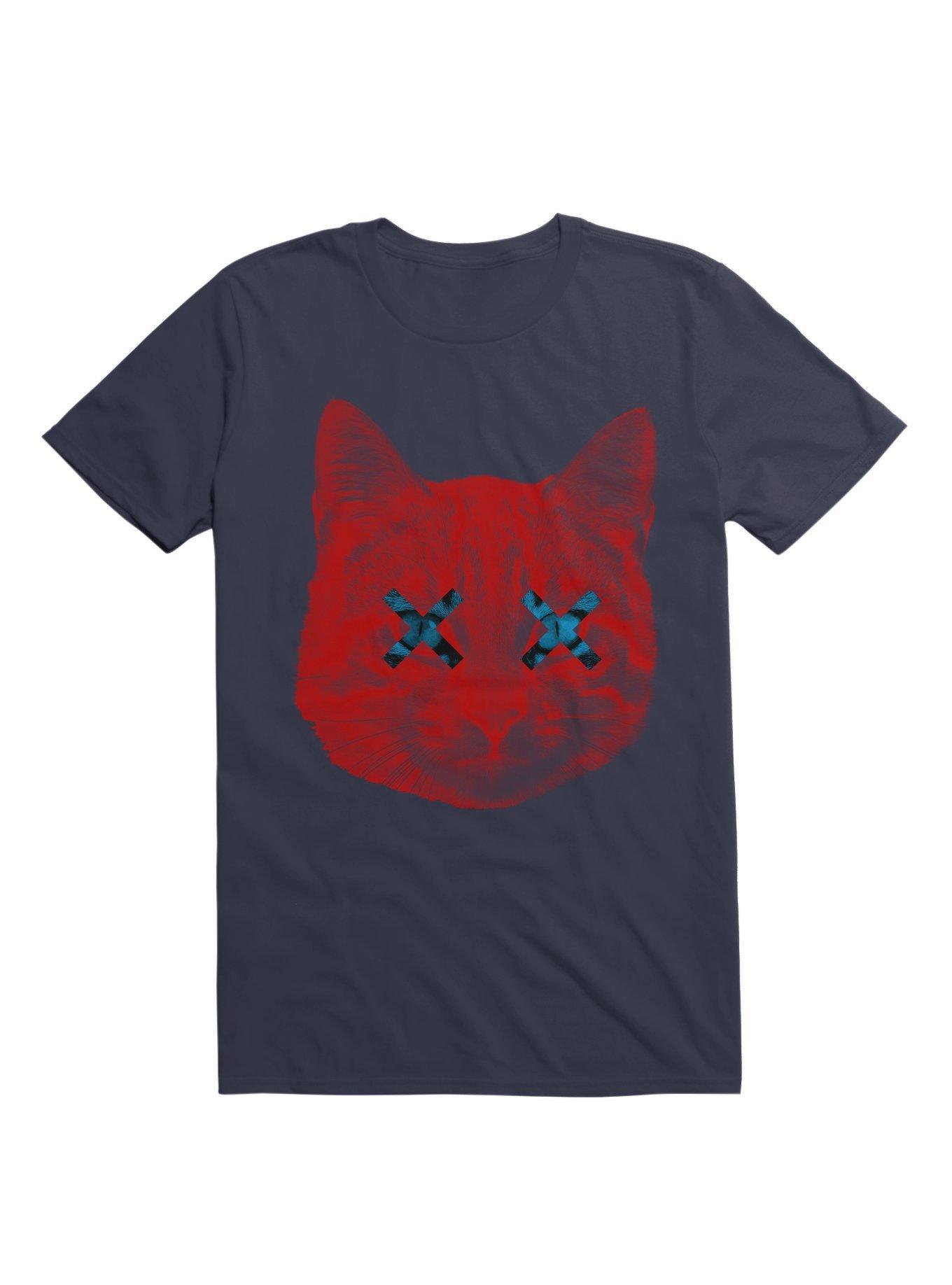 Dead and Alive Cat Face T-Shirt, , hi-res