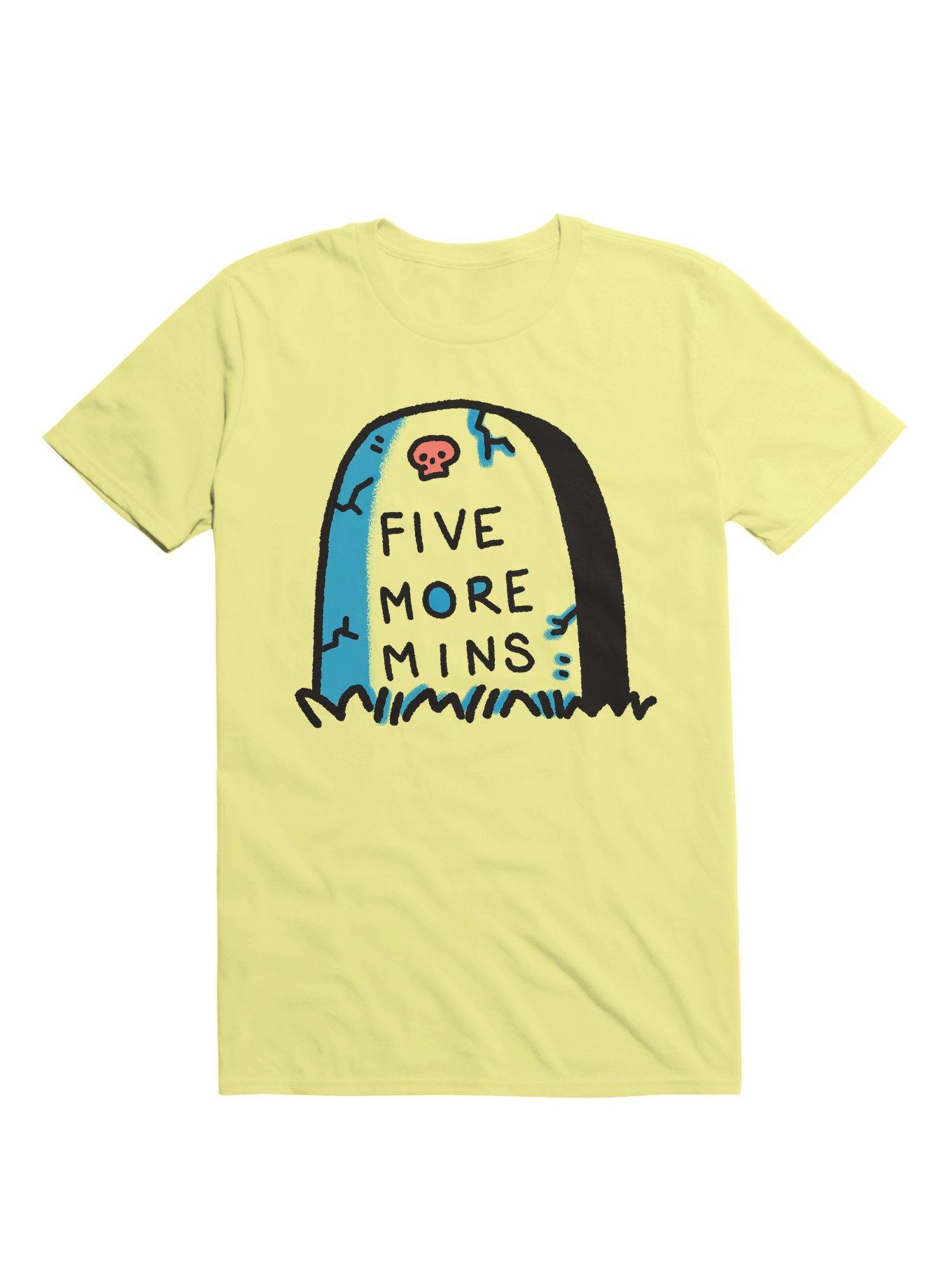 Eternal Snooze Five More Minutes Grave T-Shirt, , hi-res