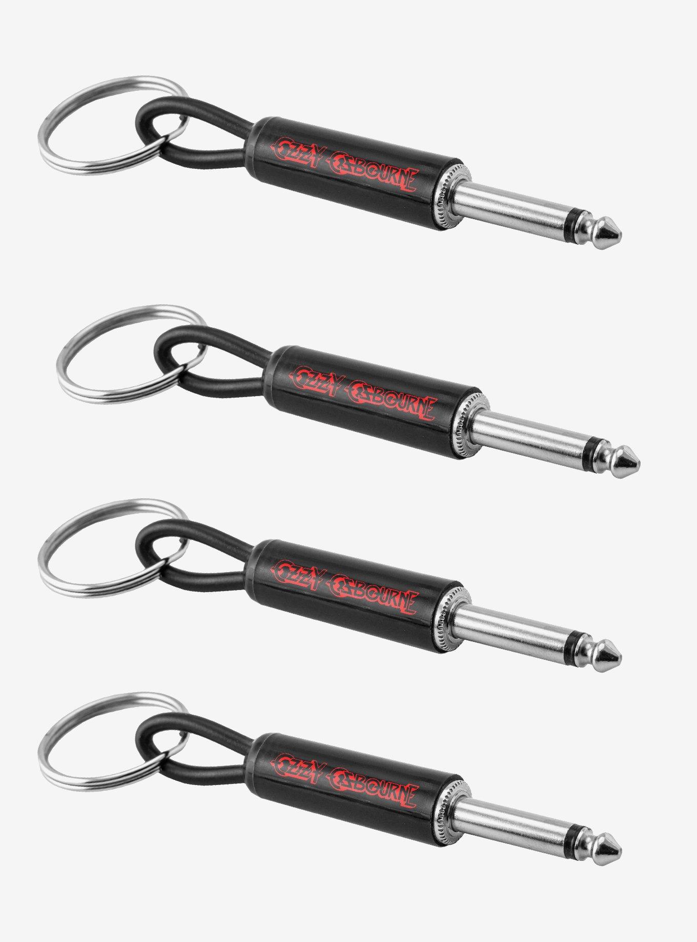 Ozzy Logo Guitar Plug 4-Pack Keychain, , hi-res