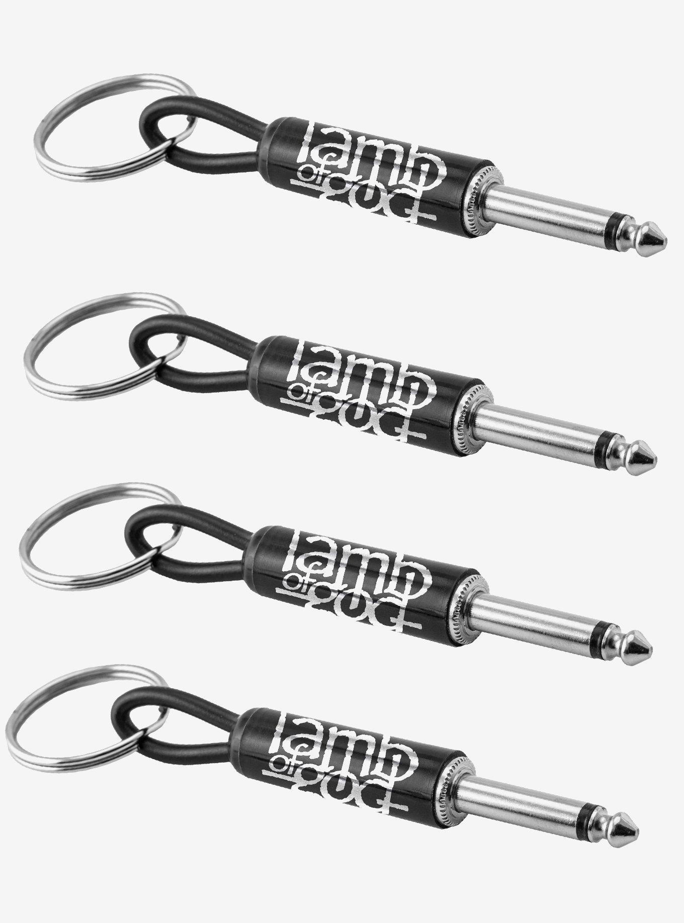 Lamb of God Logo Guitar Plug 4-Pack Keychain, , hi-res