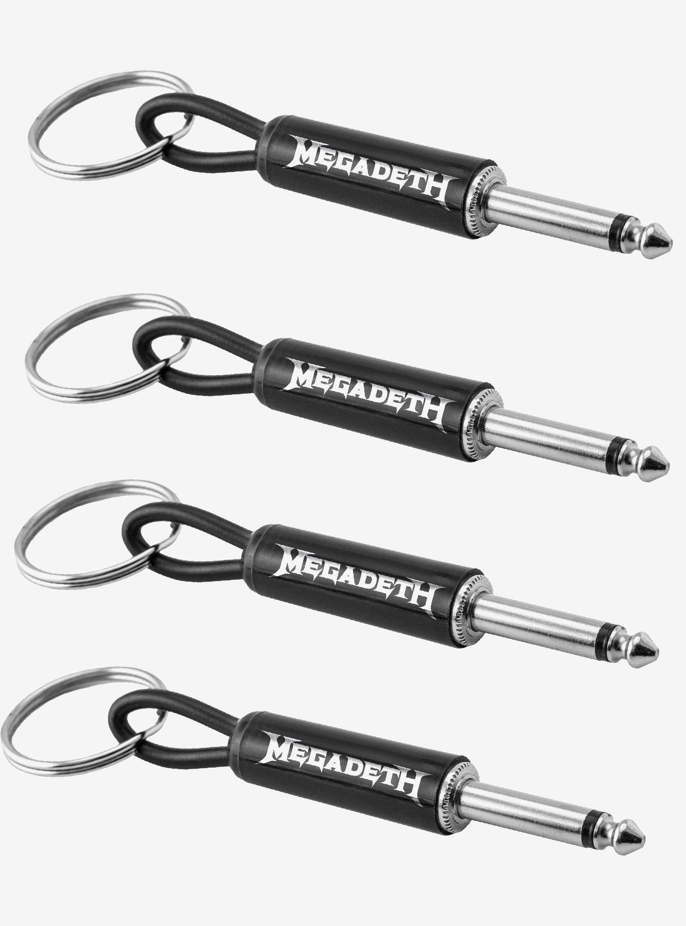 Megadeth Guitar Plug 4-Pack Keychain, , hi-res