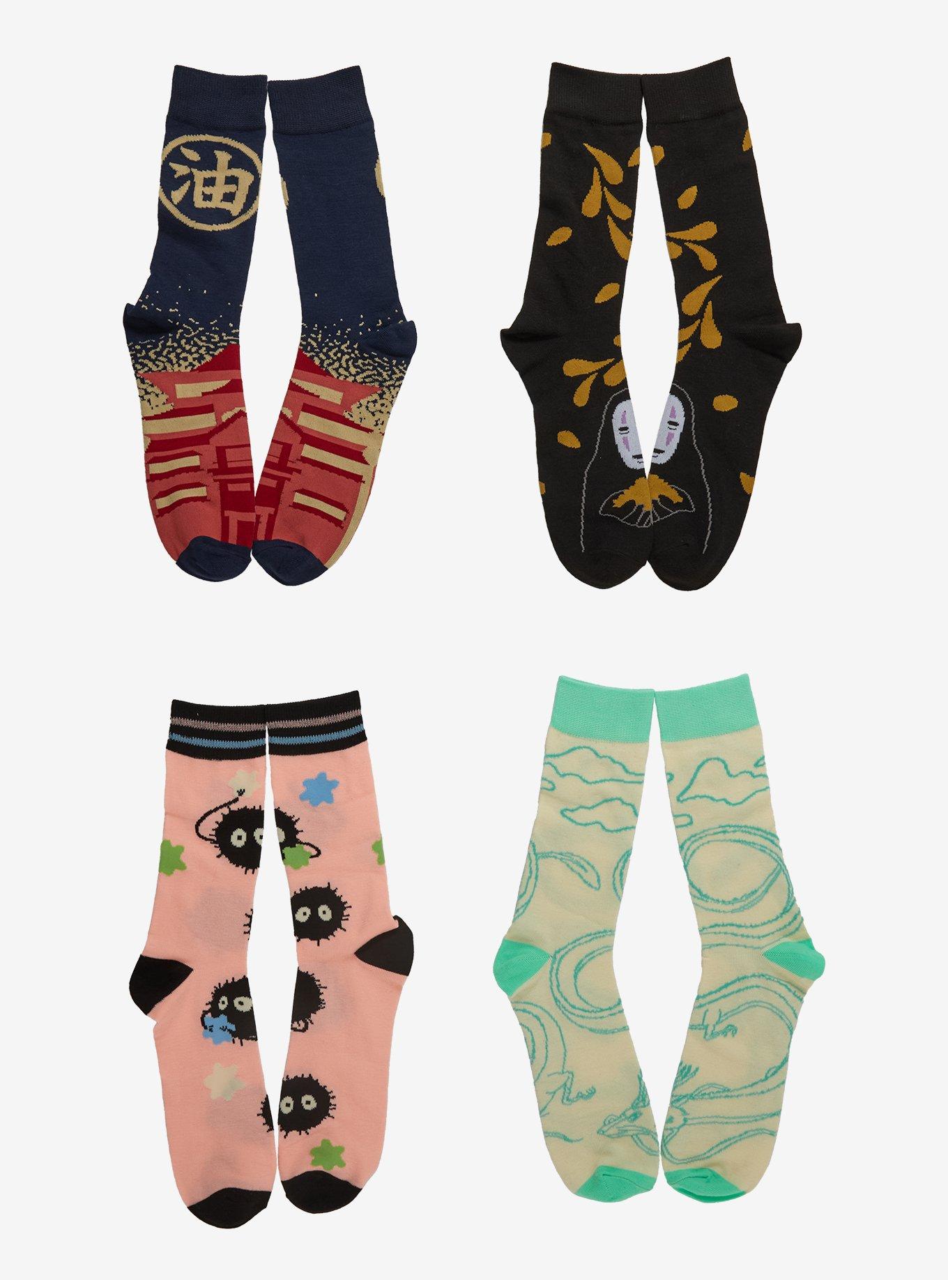 Studio Ghibli&reg; Spirited Away Icons Crew Socks 4 Pair, , hi-res
