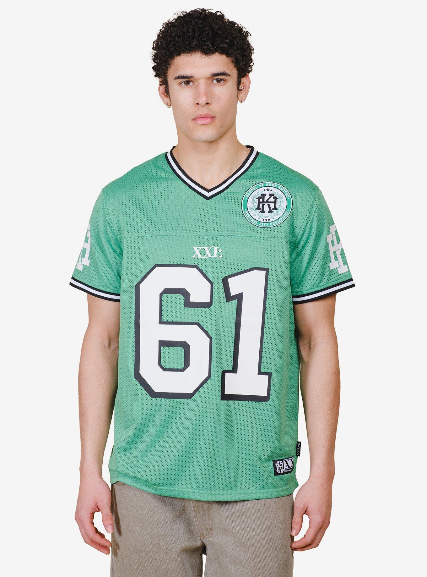 Hard Knocks Football Jersey Green, , hi-res