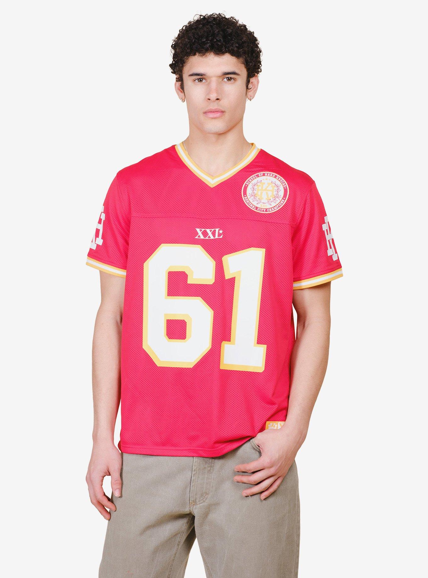 Hard Knocks Football Jersey Red, , hi-res