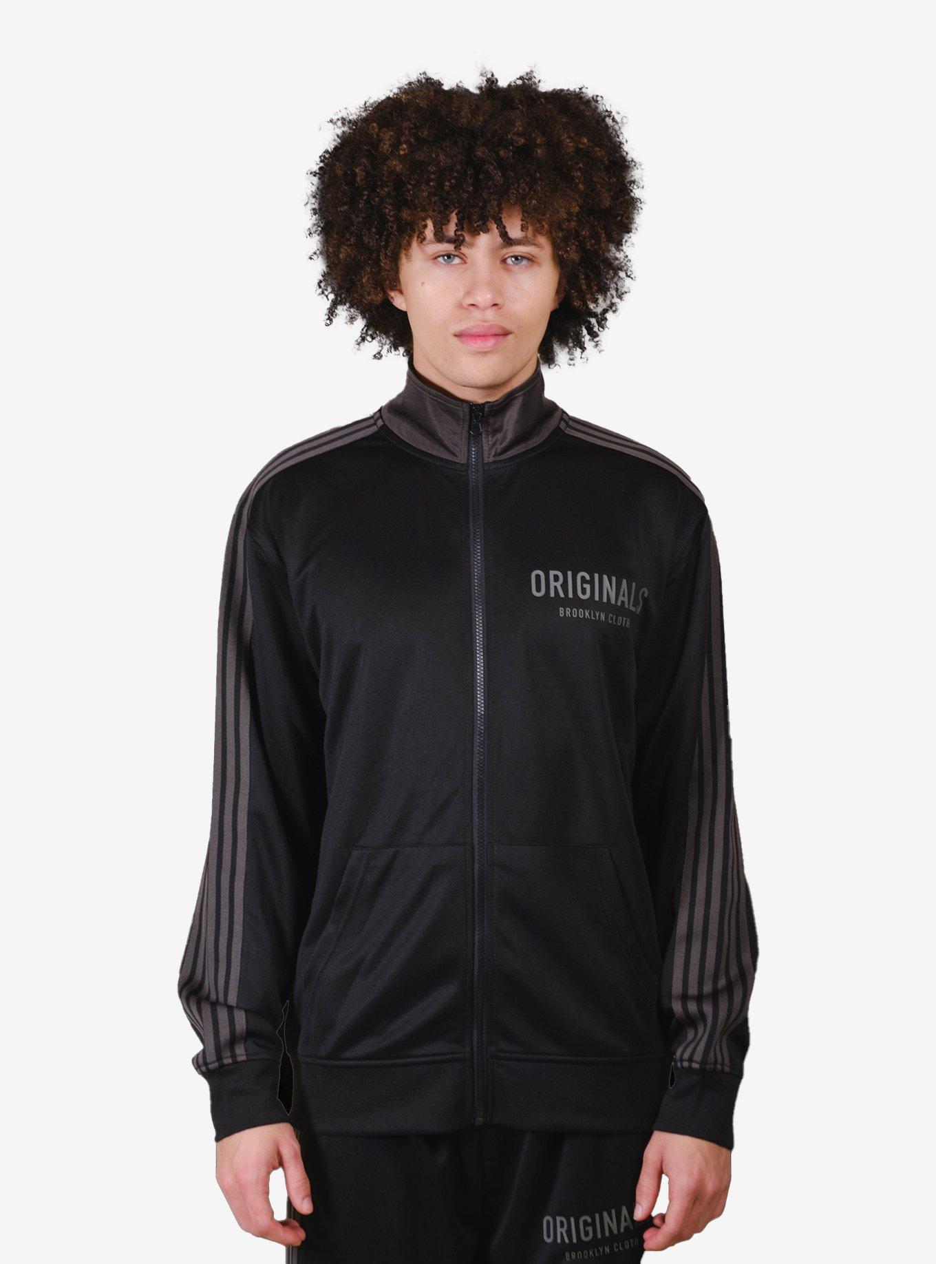 Originals Pique Track Jacket Black, BLACK, hi-res