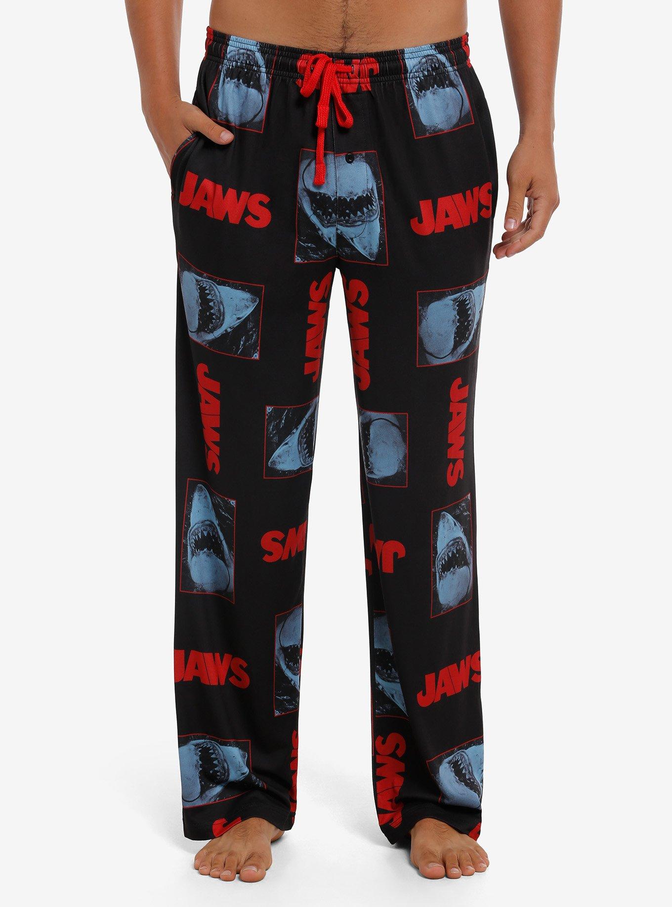 Jaws Shark Logo Pajama Pants, , hi-res