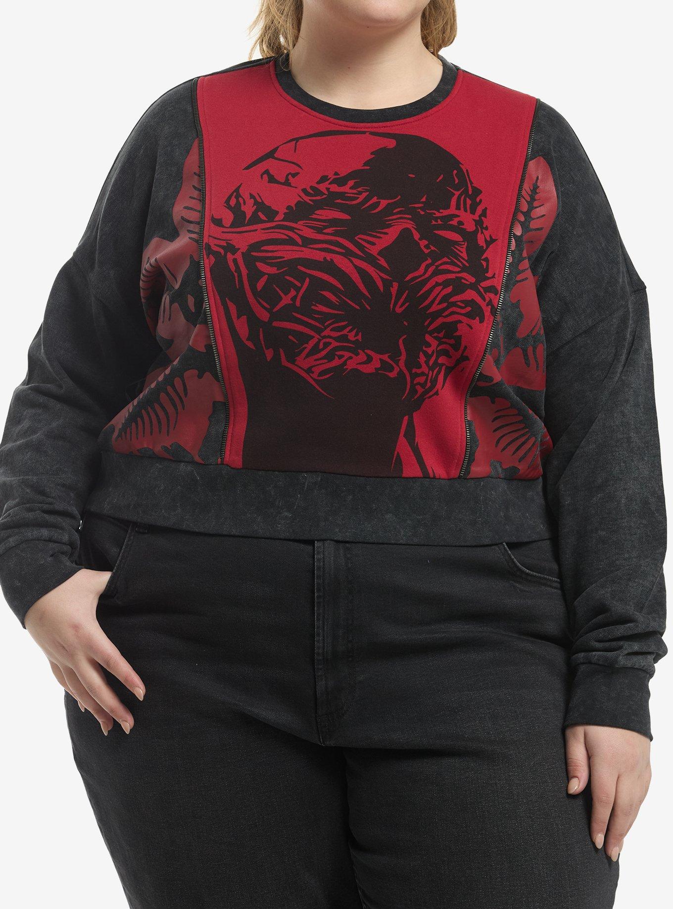 Stranger Things Vecna Zipper Split Sweatshirt Plus Size, , hi-res