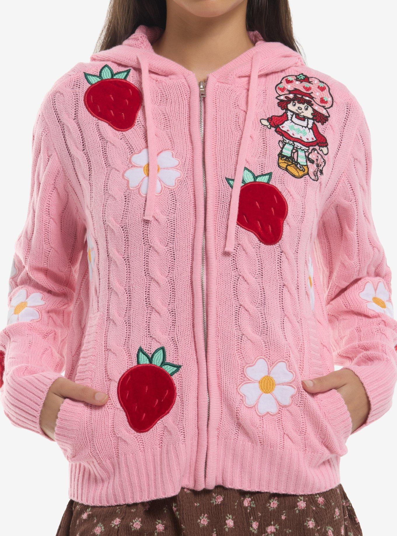Strawberry Shortcake Patches Knit Hoodie, , hi-res