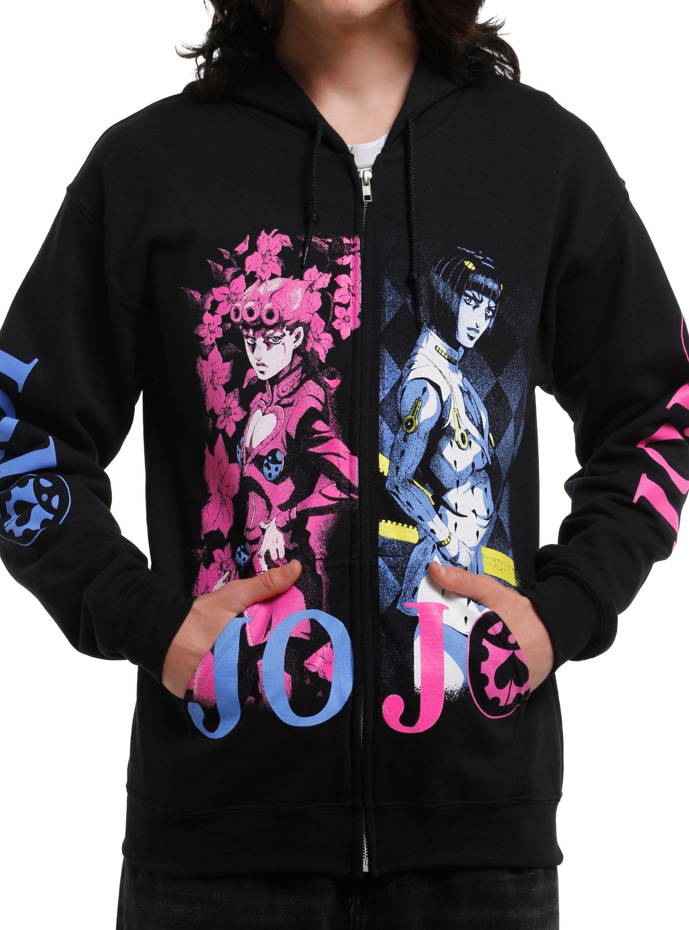 JoJo's Bizarre Adventure: Golden Wind Blue & Pink Hoodie, , hi-res