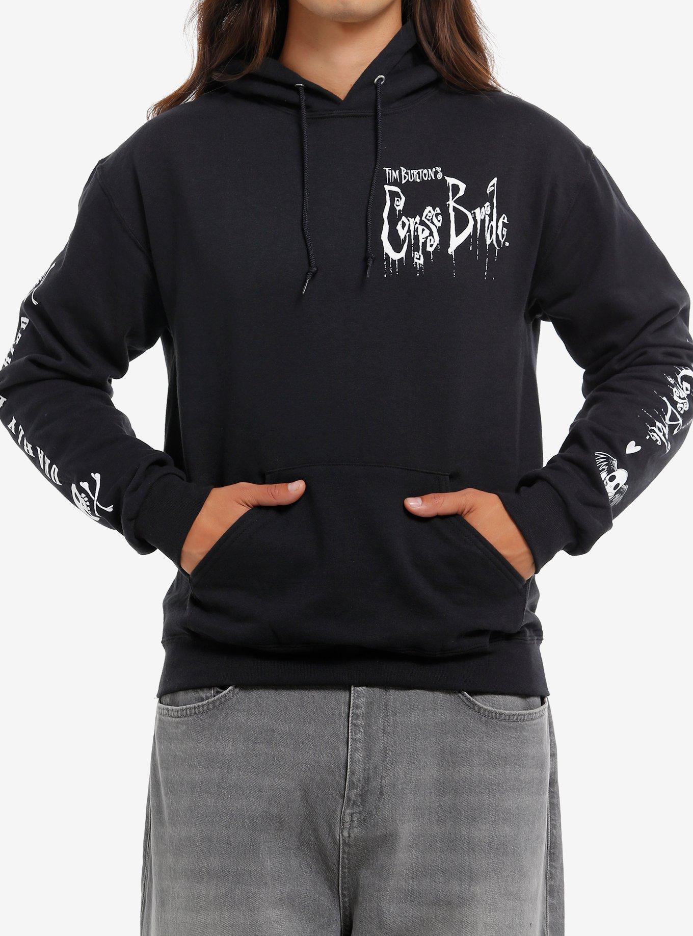 Corpse Bride Black & White Character Icons Hoodie, , hi-res