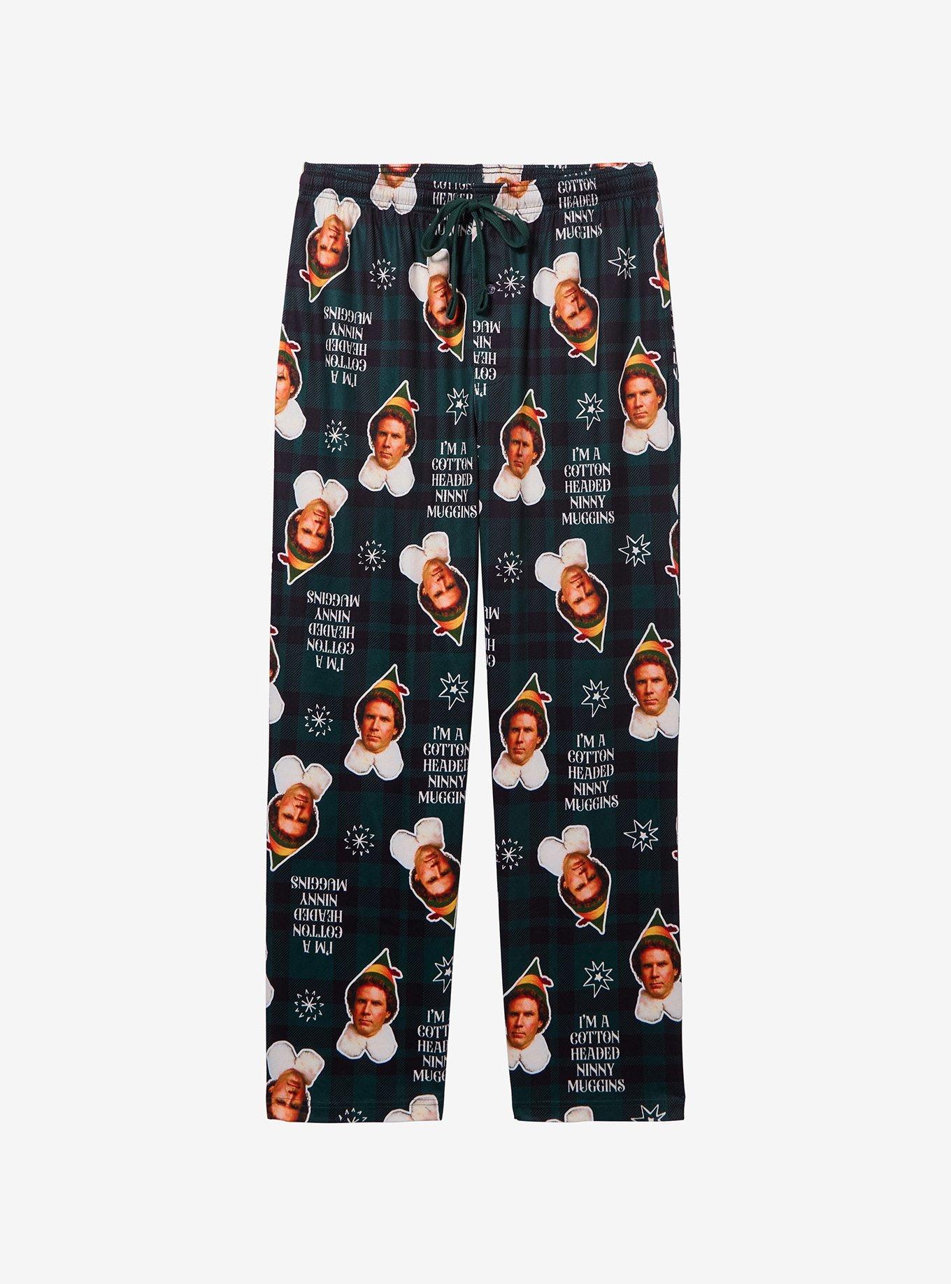 Elf Cotton Headed Ninny Muggins Allover Print Sleep Pants — BoxLunch Exclusive, , hi-res