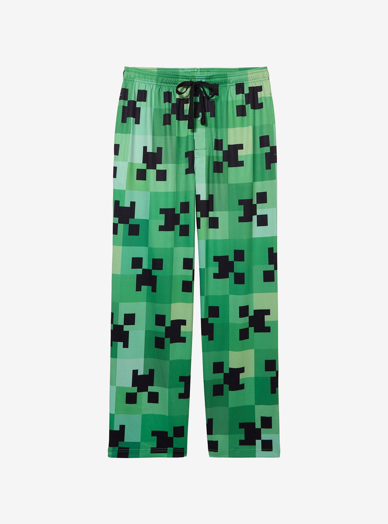 Minecraft Creeper Allover Print Sleep Pants — BoxLunch Exclusive, , hi-res