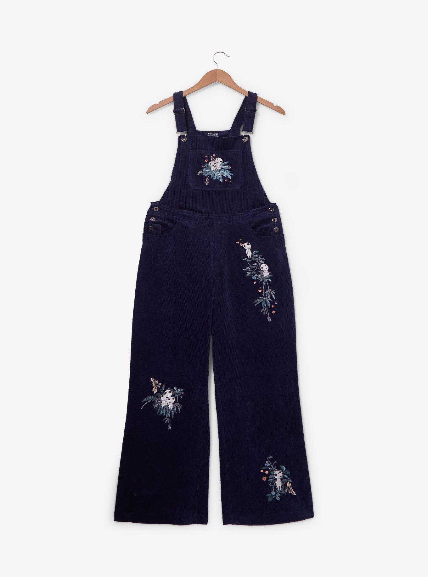 Studio Ghibli&reg; Princess Mononoke Glow-in-the-Dark Kodama Corduroy Overalls Plus Size, , hi-res