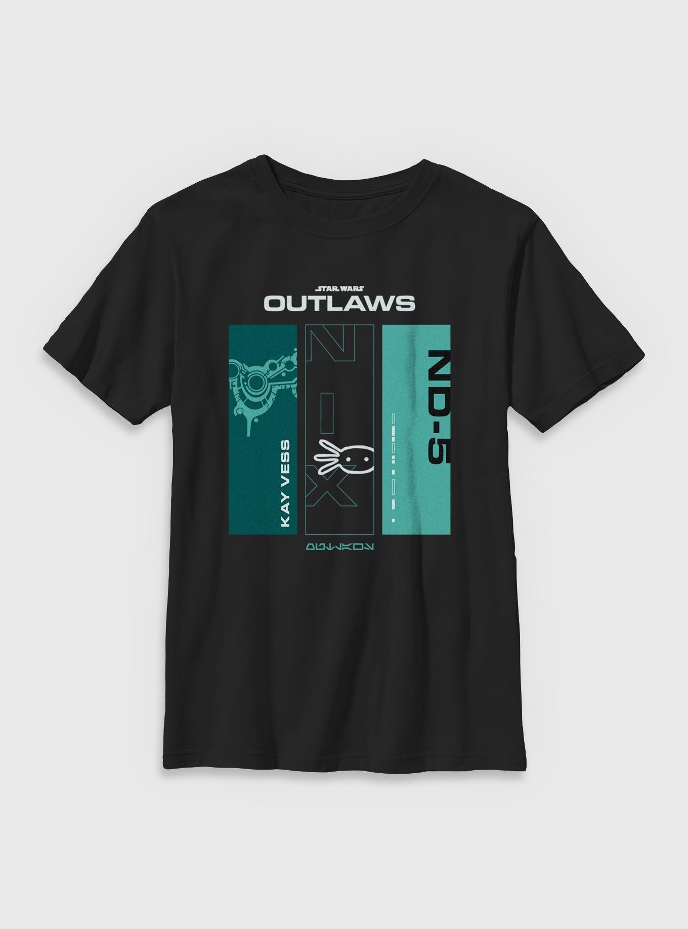 Star Wars: Outlaws ND-5 Kay Vess & Nix Panels Youth T-Shirt