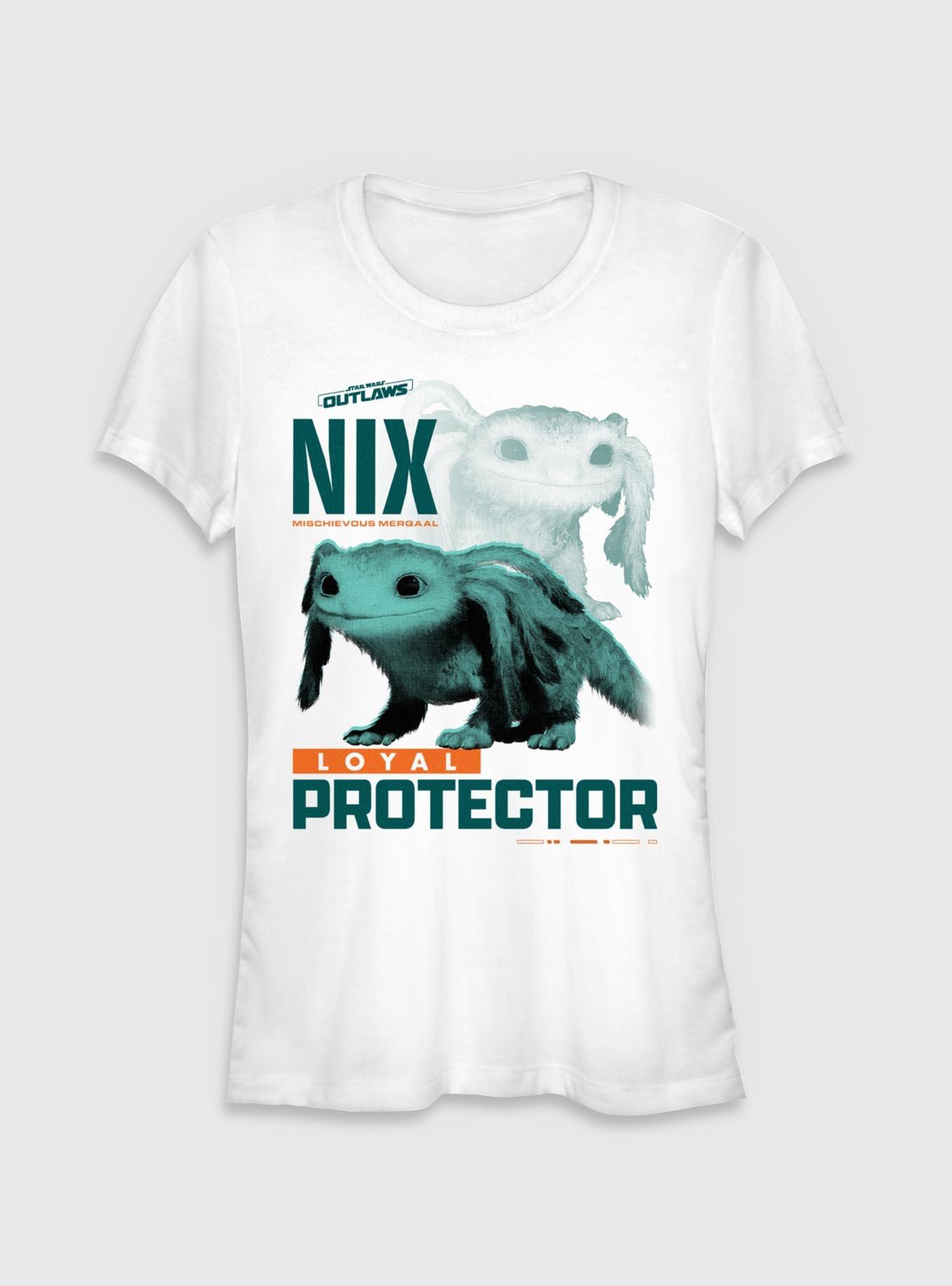 Star Wars: Outlaws Nix Loyal Protector Girls T-Shirt, WHITE, hi-res