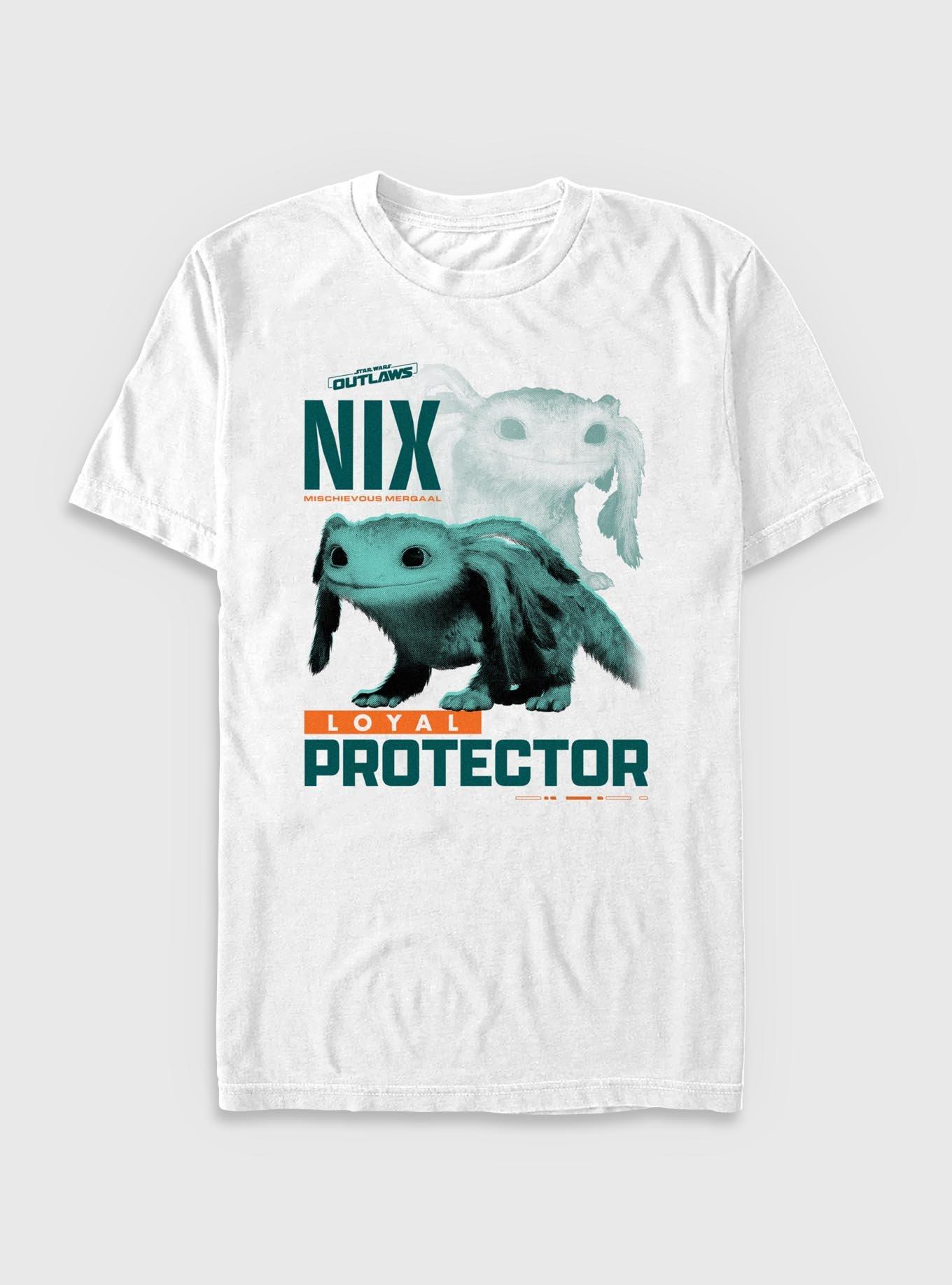 Star Wars: Outlaws Nix Loyal Protector T-Shirt, WHITE, hi-res