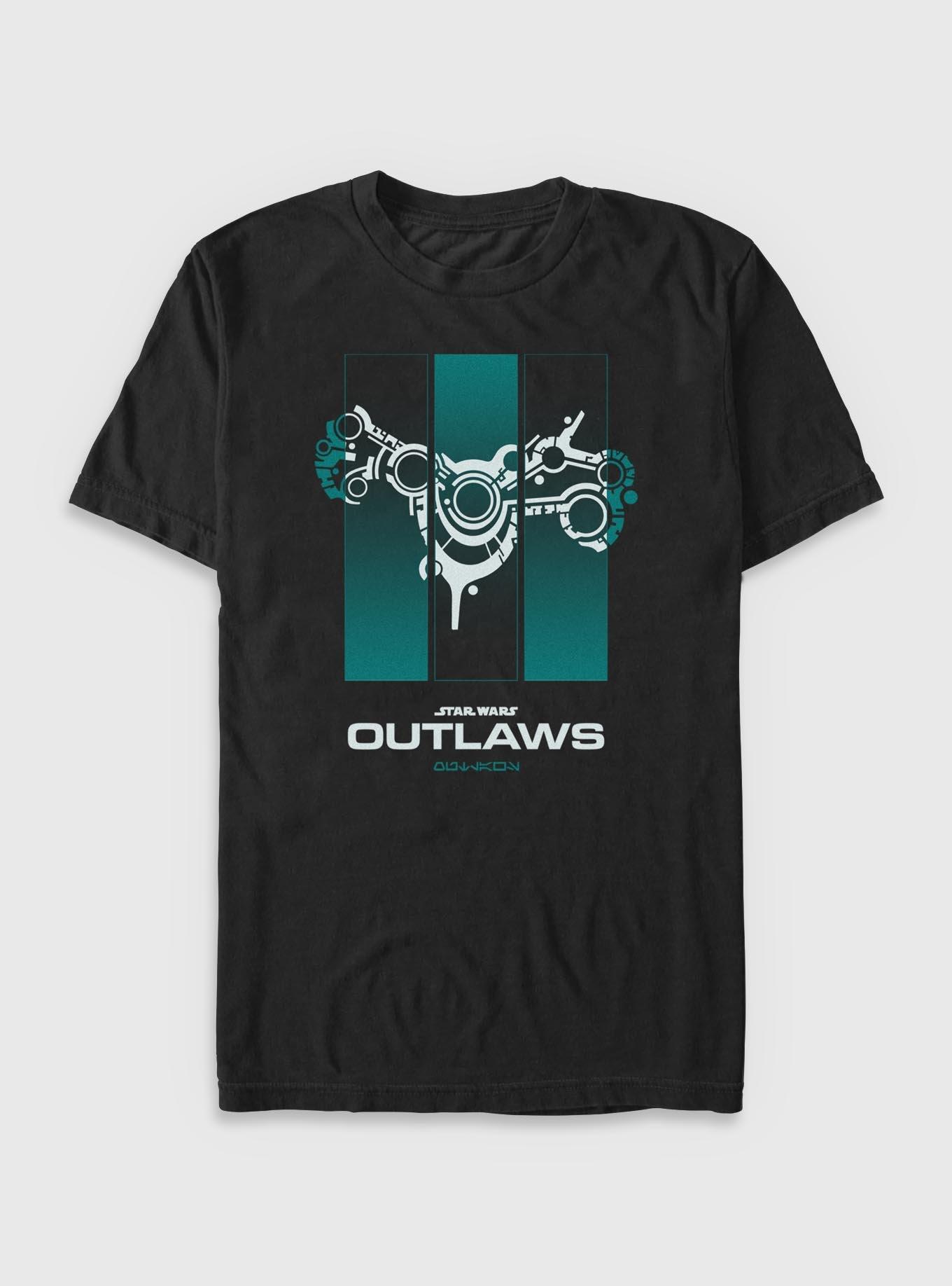 Star Wars: Outlaws Panels T-Shirt, BLACK, hi-res