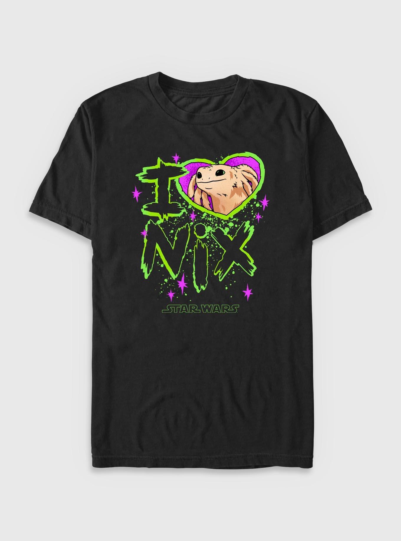 Star Wars: Outlaws I Heart Nix T-Shirt, BLACK, hi-res