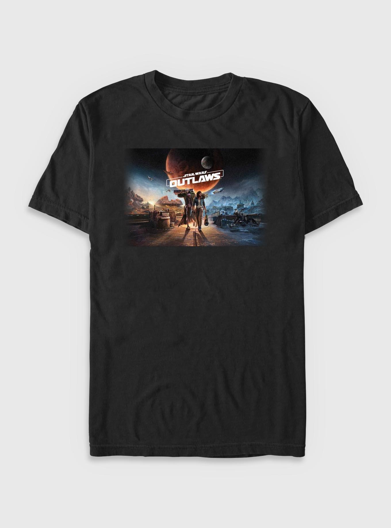 Star Wars: Outlaws Cover T-Shirt, BLACK, hi-res