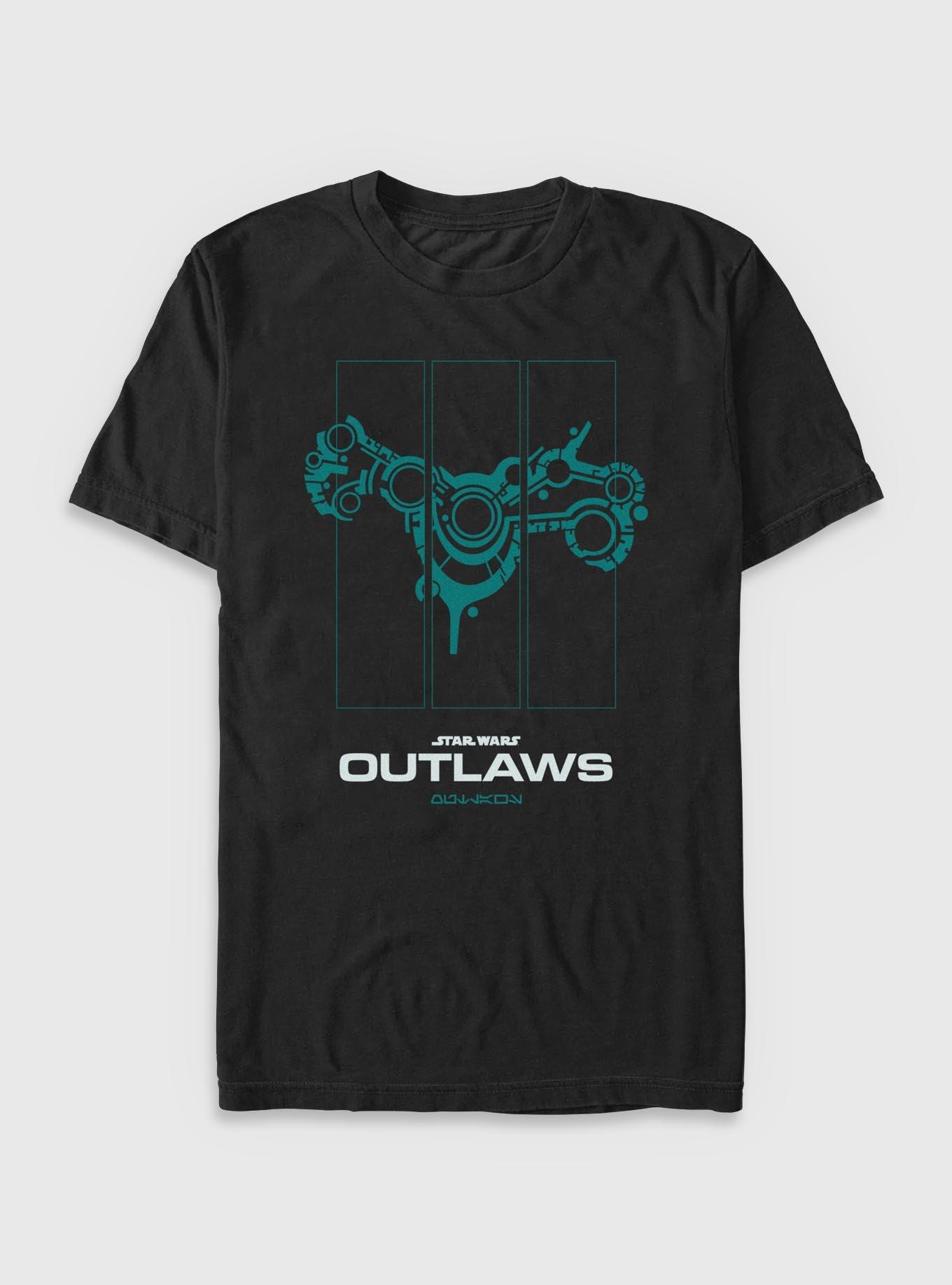 Star Wars: Outlaws Panels T-Shirt, BLACK, hi-res