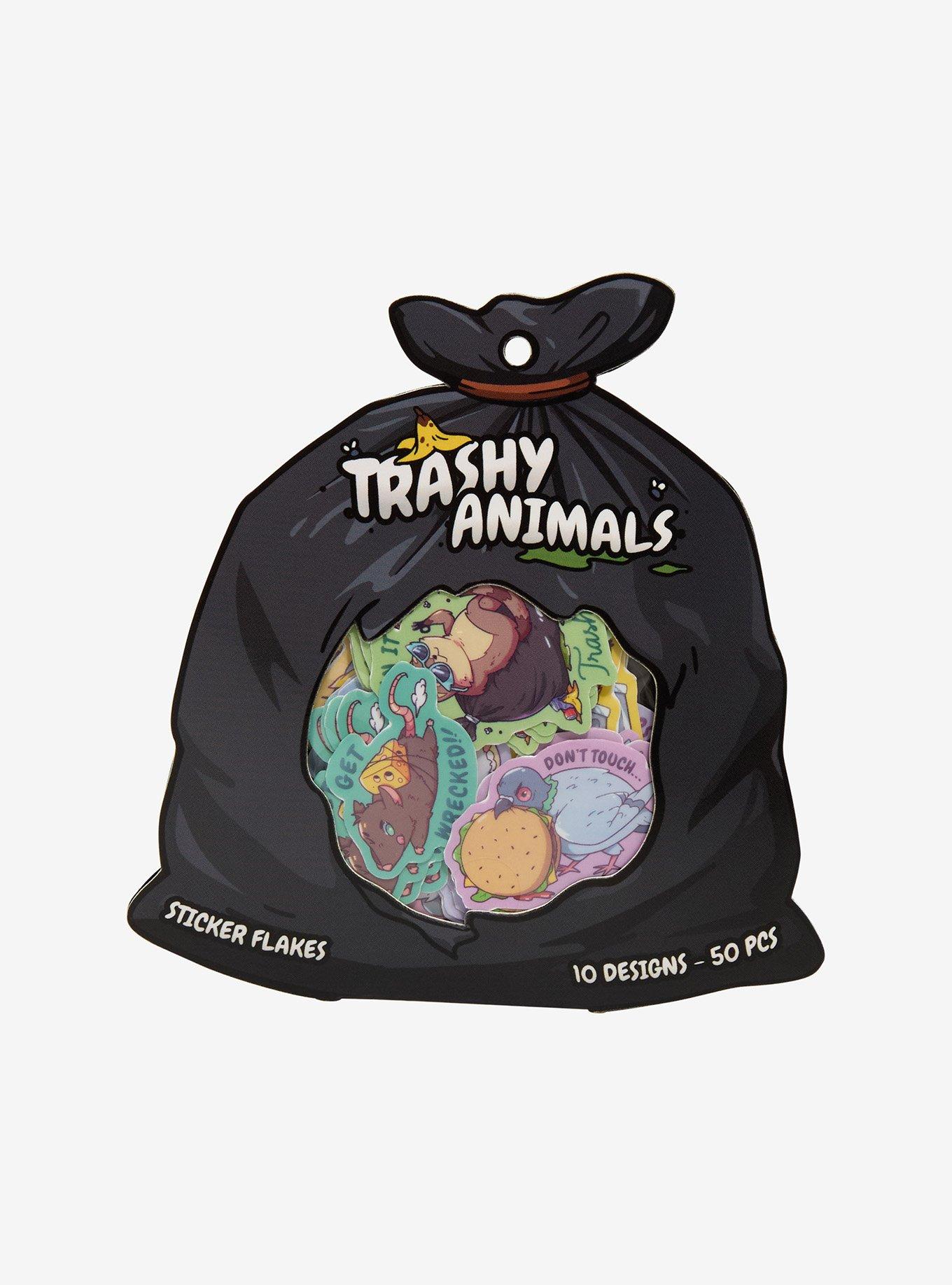Trashy Animals Sticker Set, , hi-res
