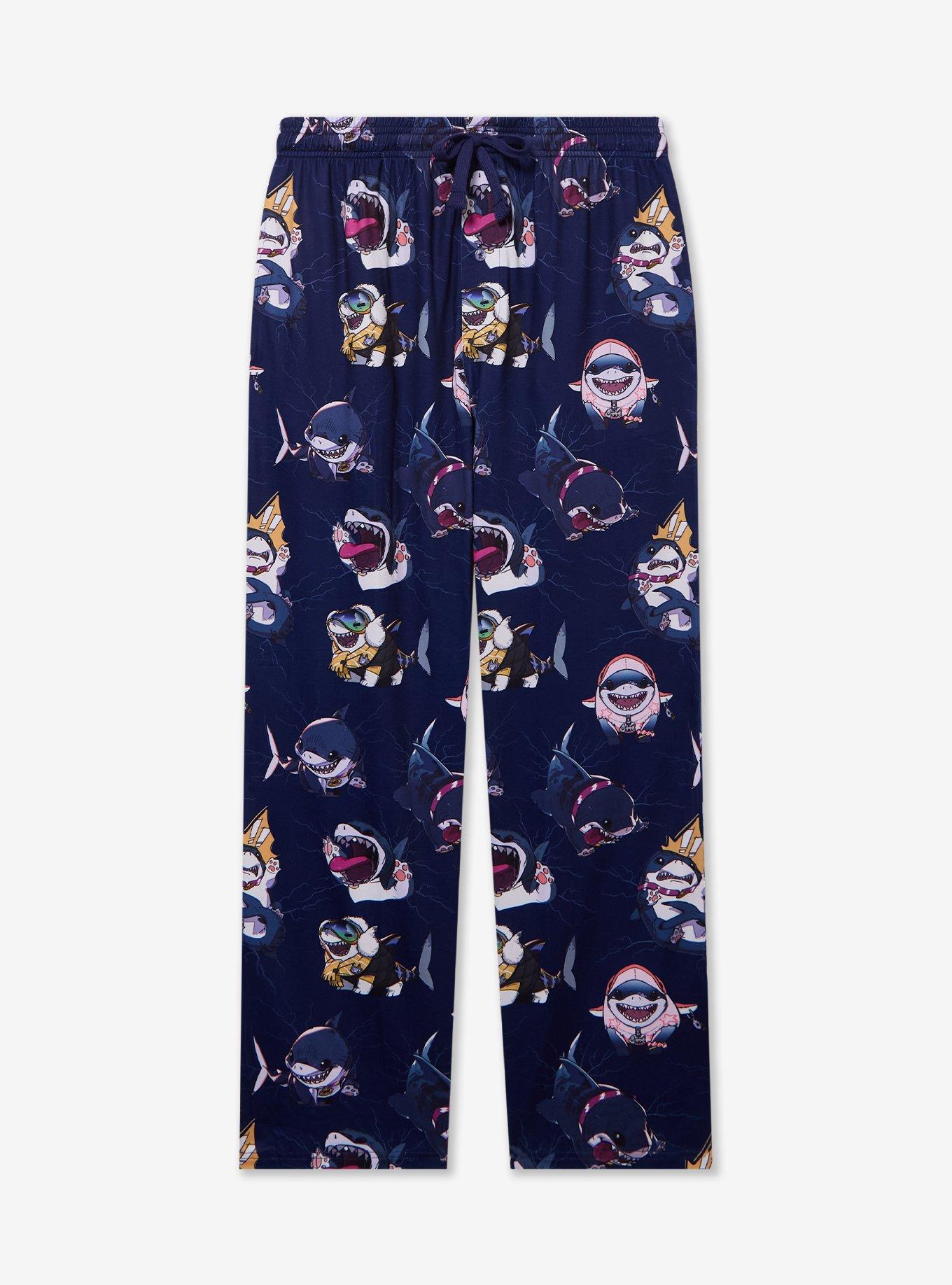 Marvel Rivals Jeff The Land Shark Allover Print Sleep Pants - BoxLunch Exclusive, , hi-res