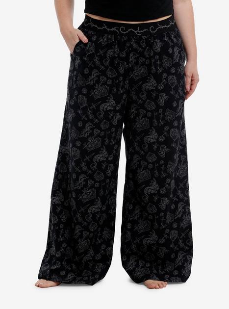 Thorn & Fable Dragon & Dagger Girls Wide Leg Lounge Pants Plus